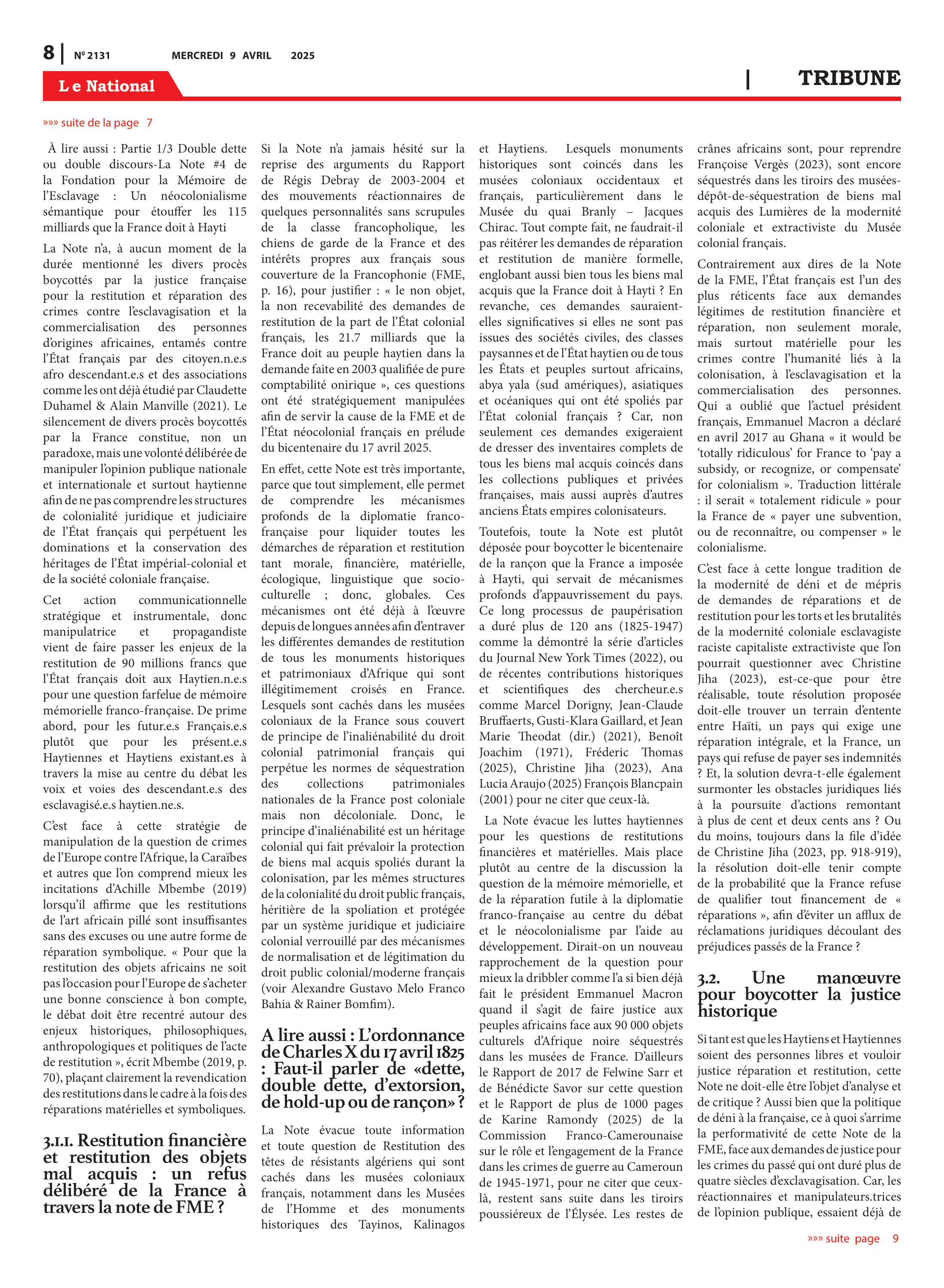 Page 8 de l'édition 2131