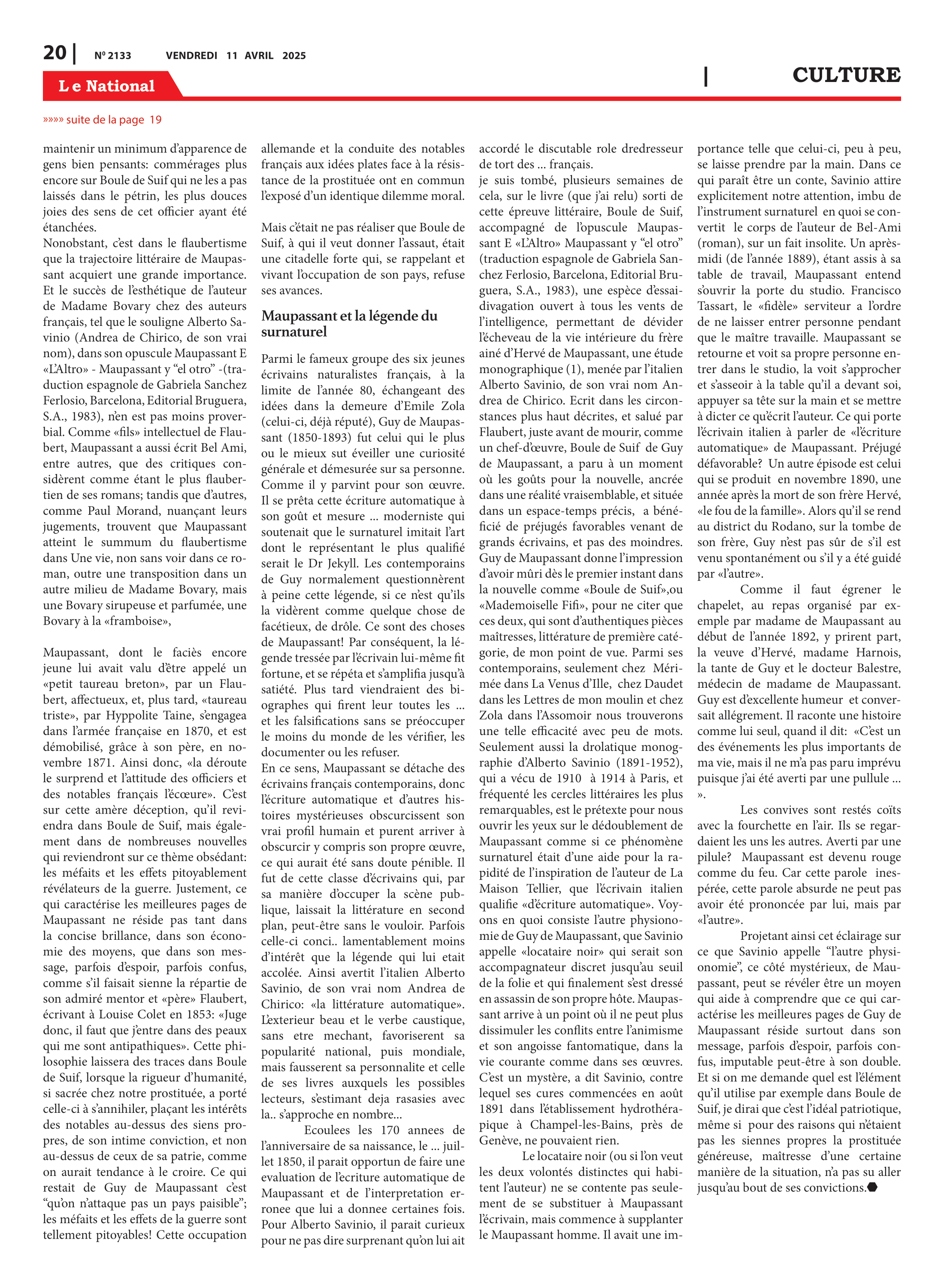 Page 20 de l'édition 2133