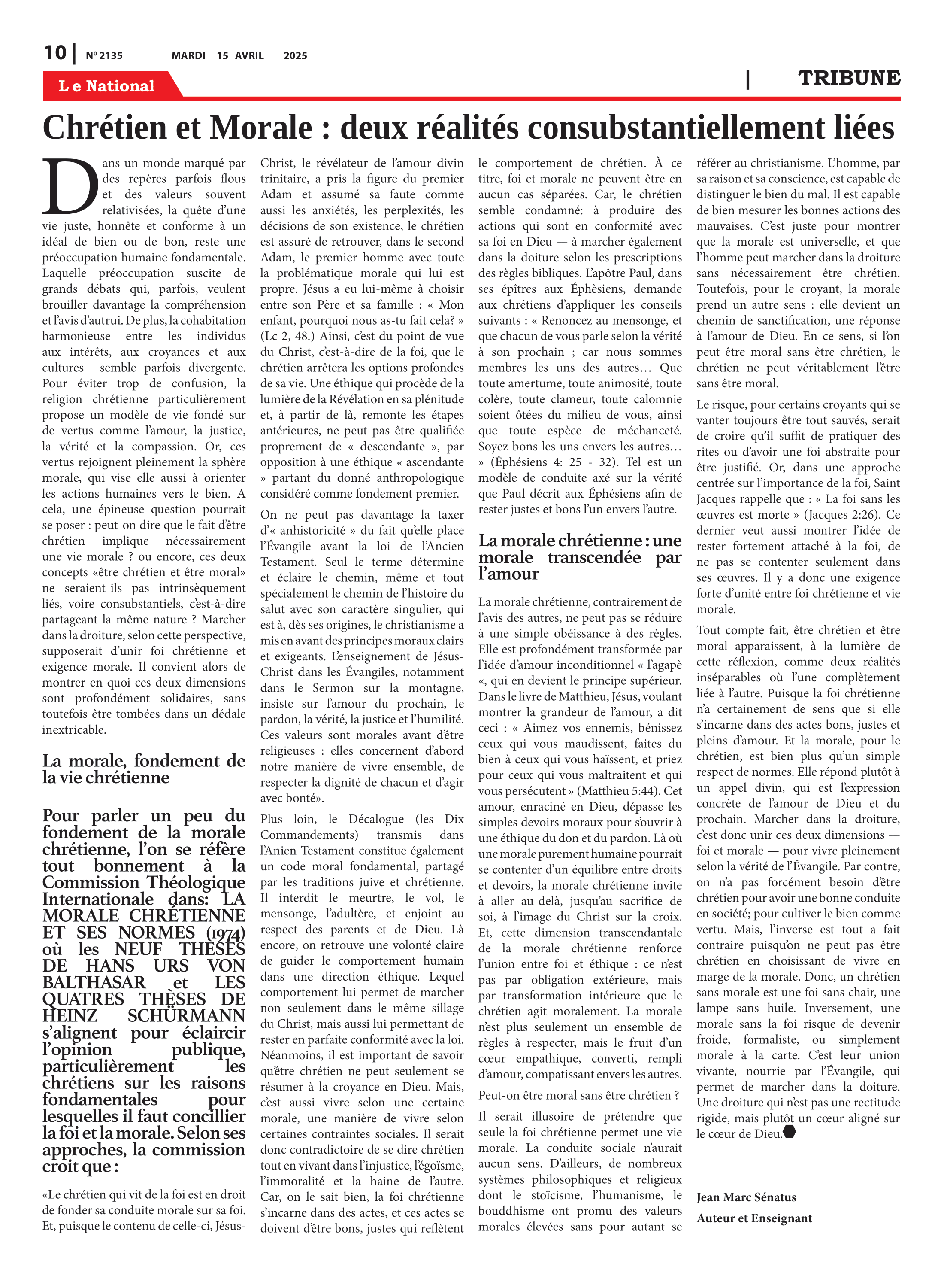 Page 10 de l'édition 2135