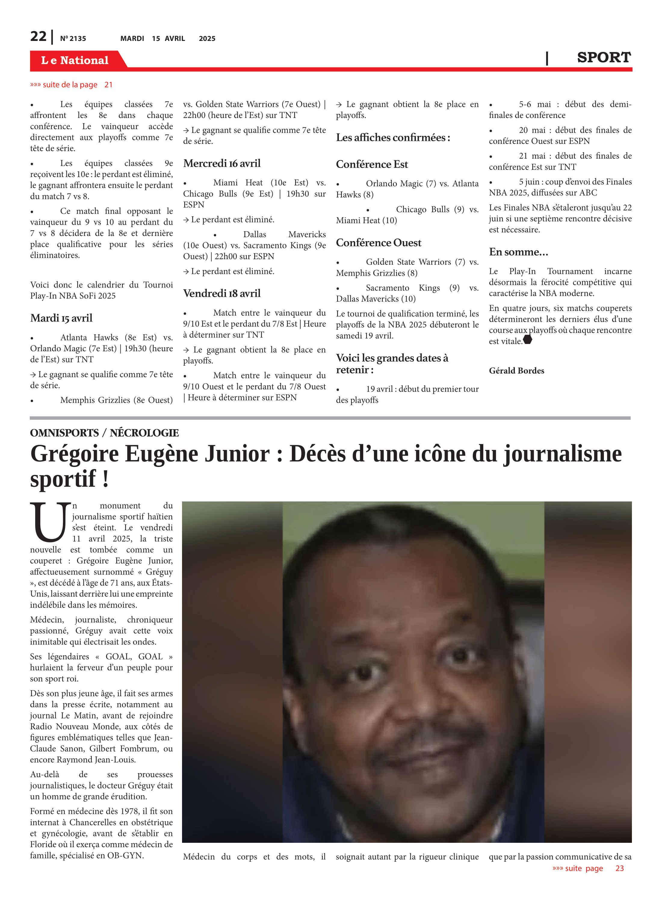 Page 22 de l'édition 2135