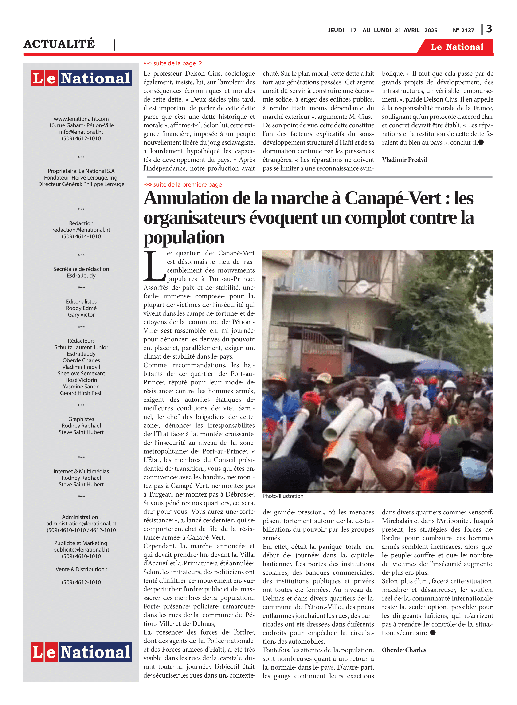 Page 3 de l'édition 2137