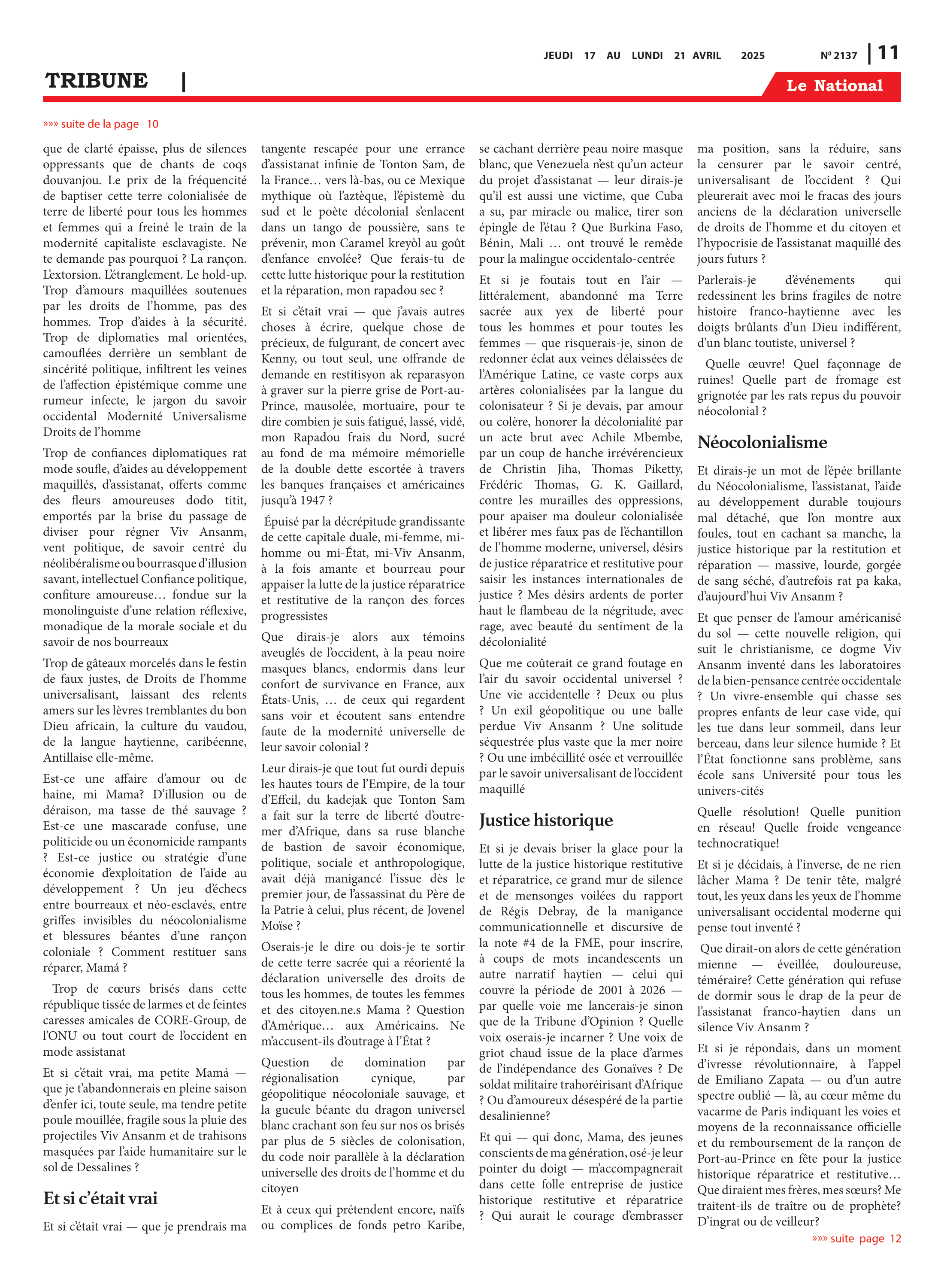 Page 11 de l'édition 2137