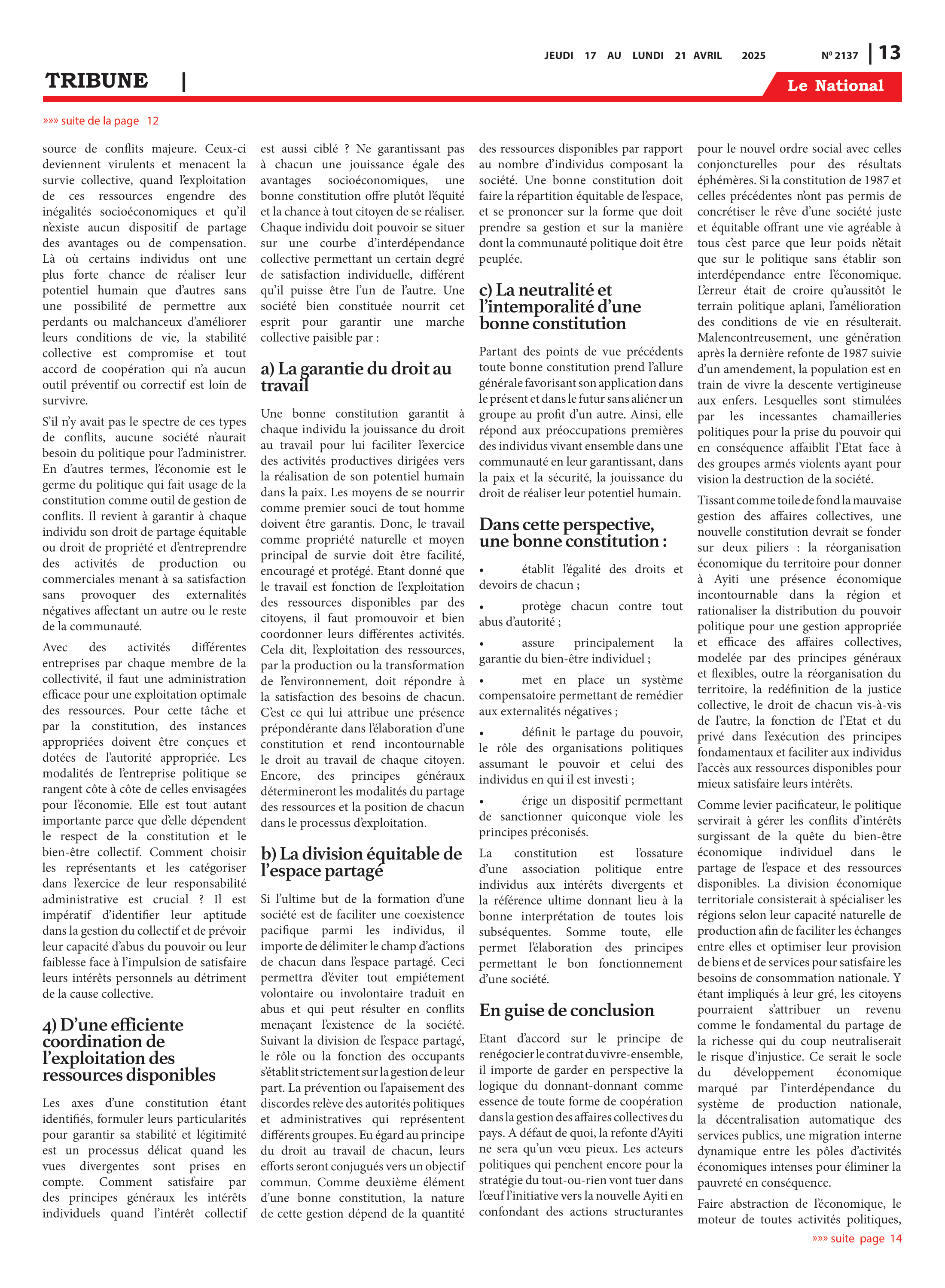 Page 13 de l'édition 2137