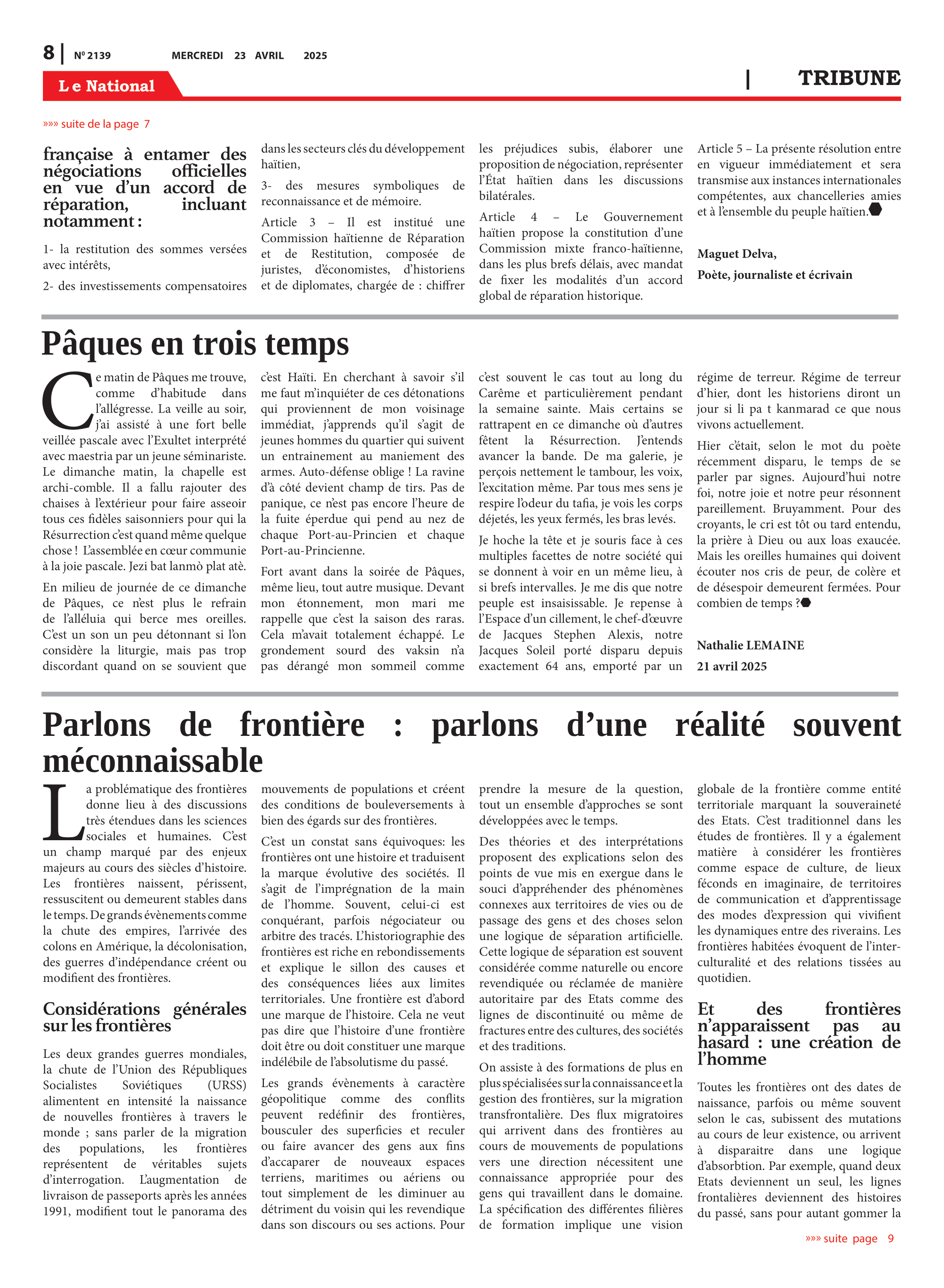 Page 8 de l'édition 2139