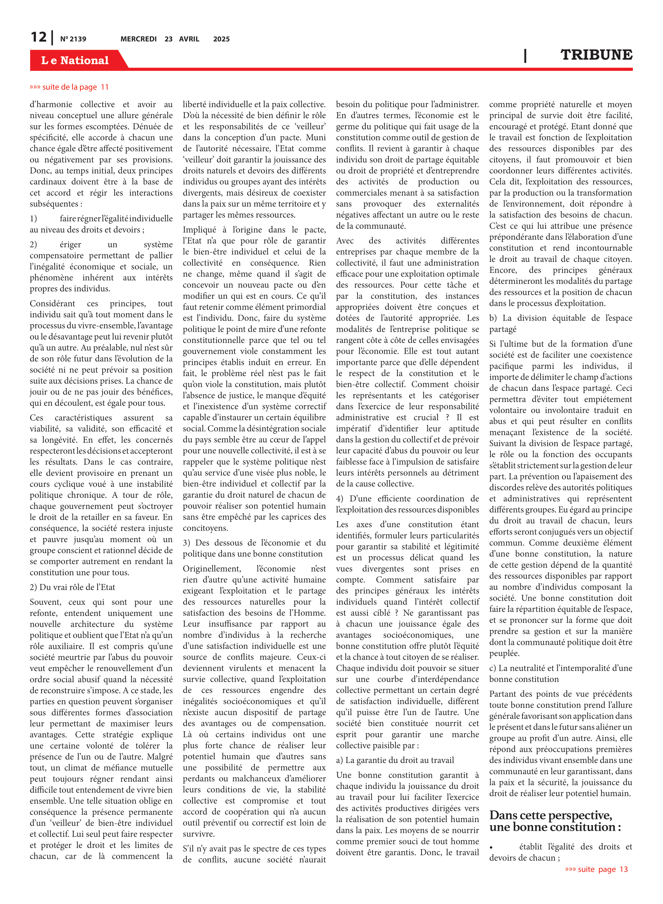 Page 12 de l'édition 2139