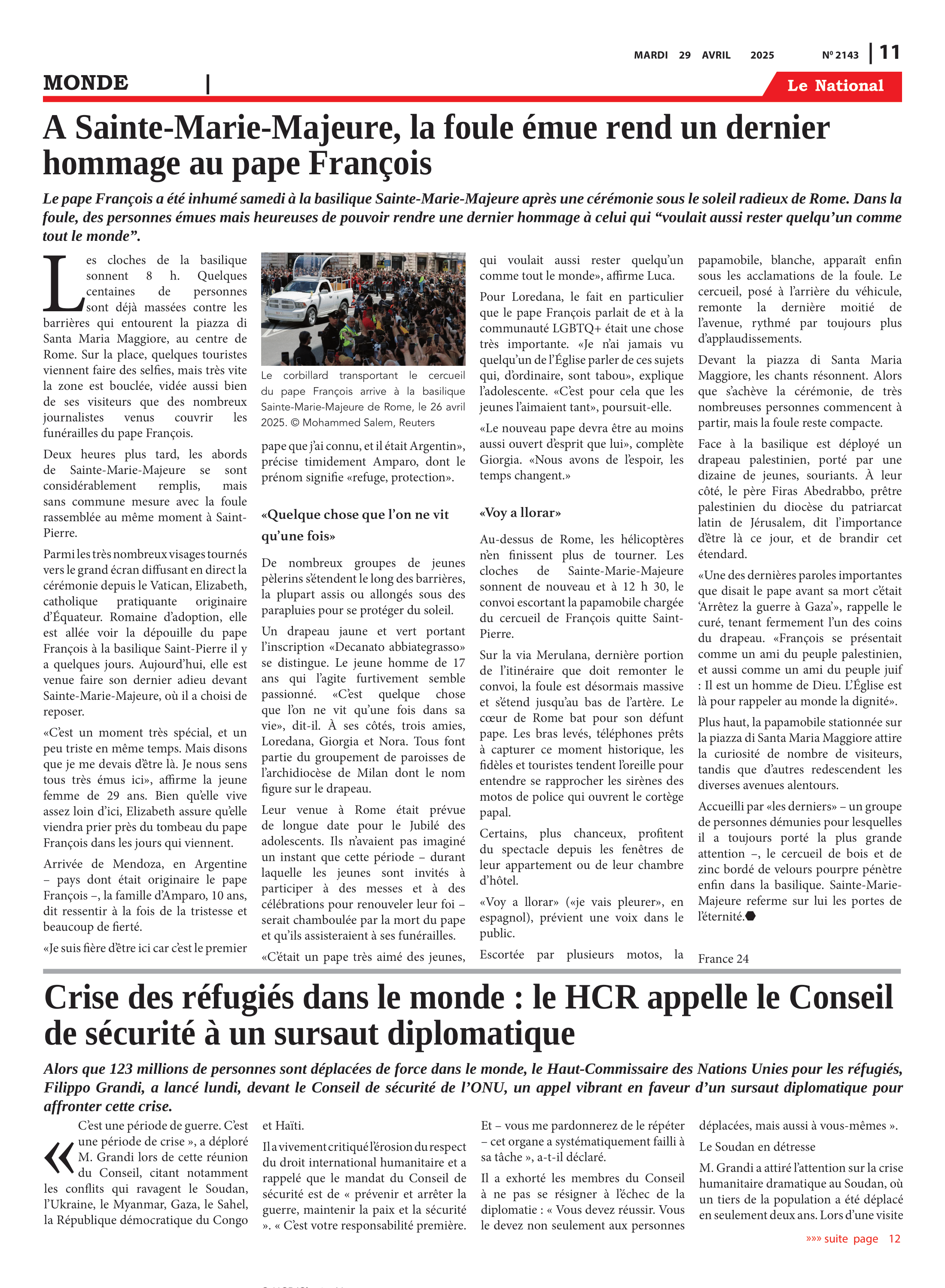 Page 11 de l'édition 2143