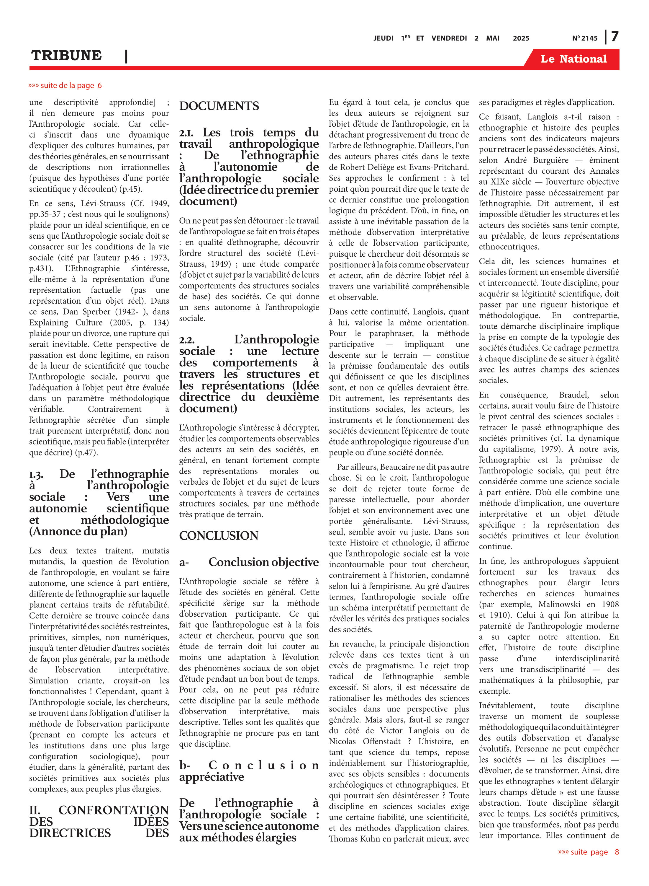 Page 7 de l'édition 2145
