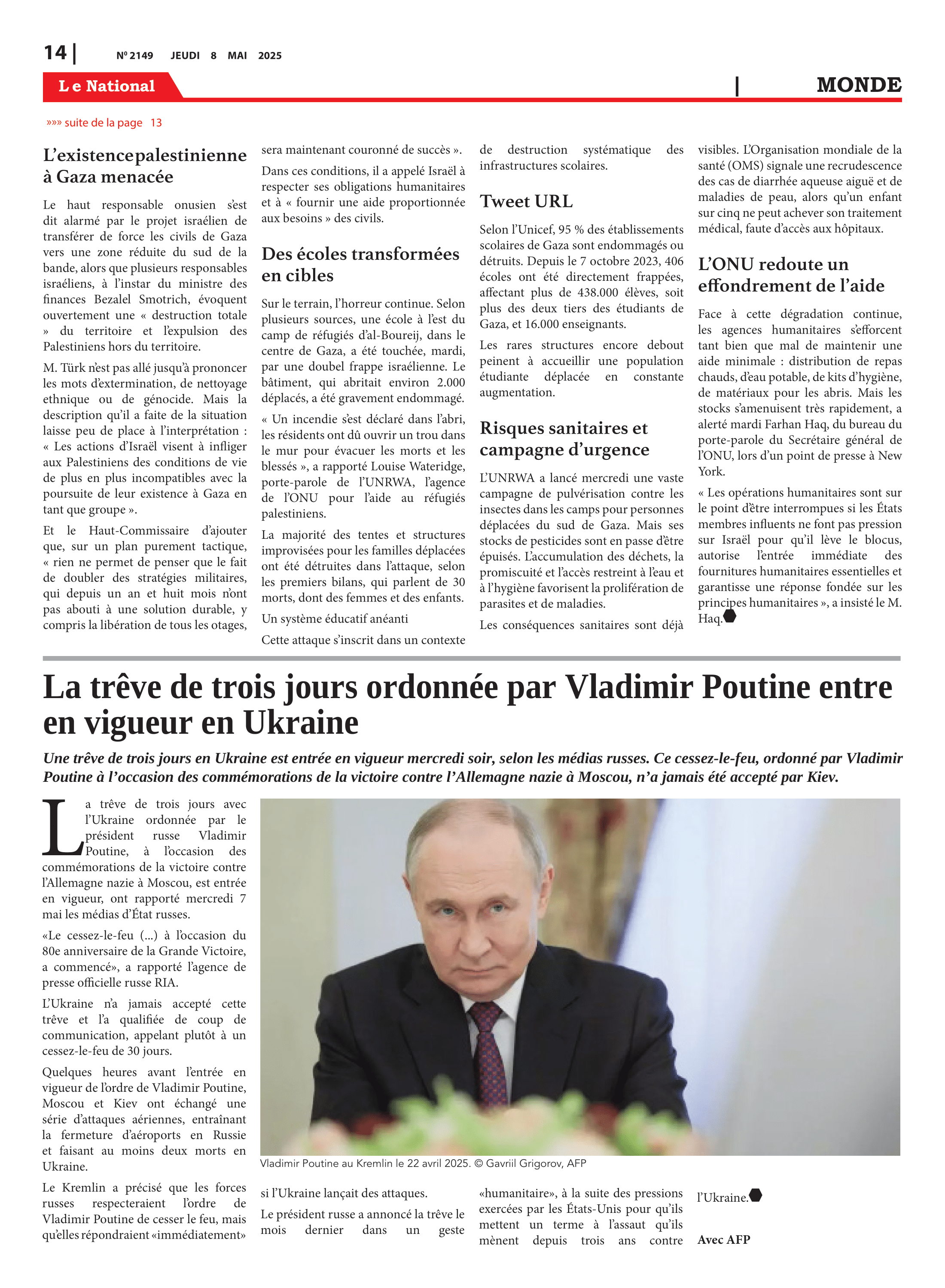 Page 13 de l'édition 2149