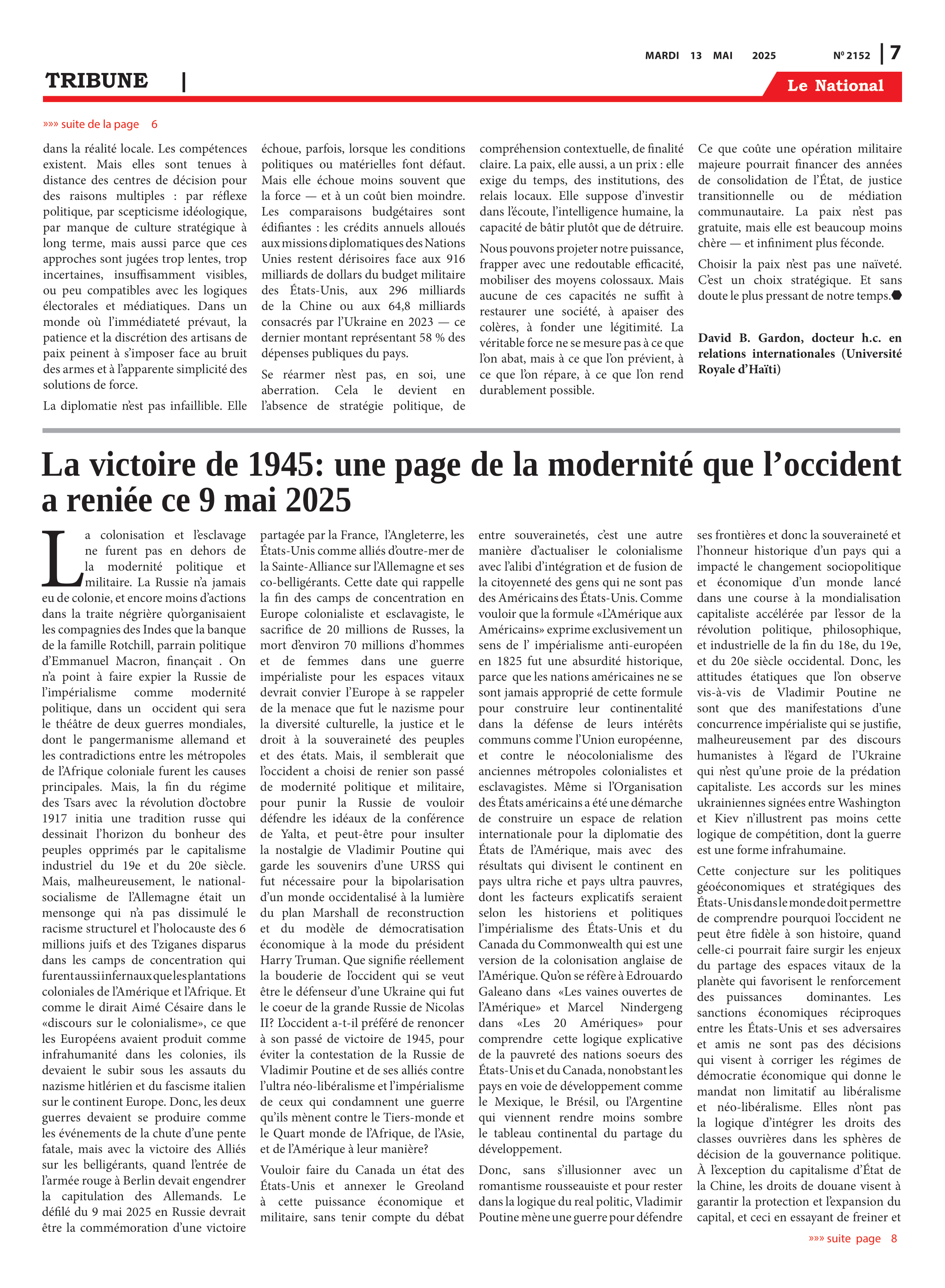 Page 7 de l'édition 2152