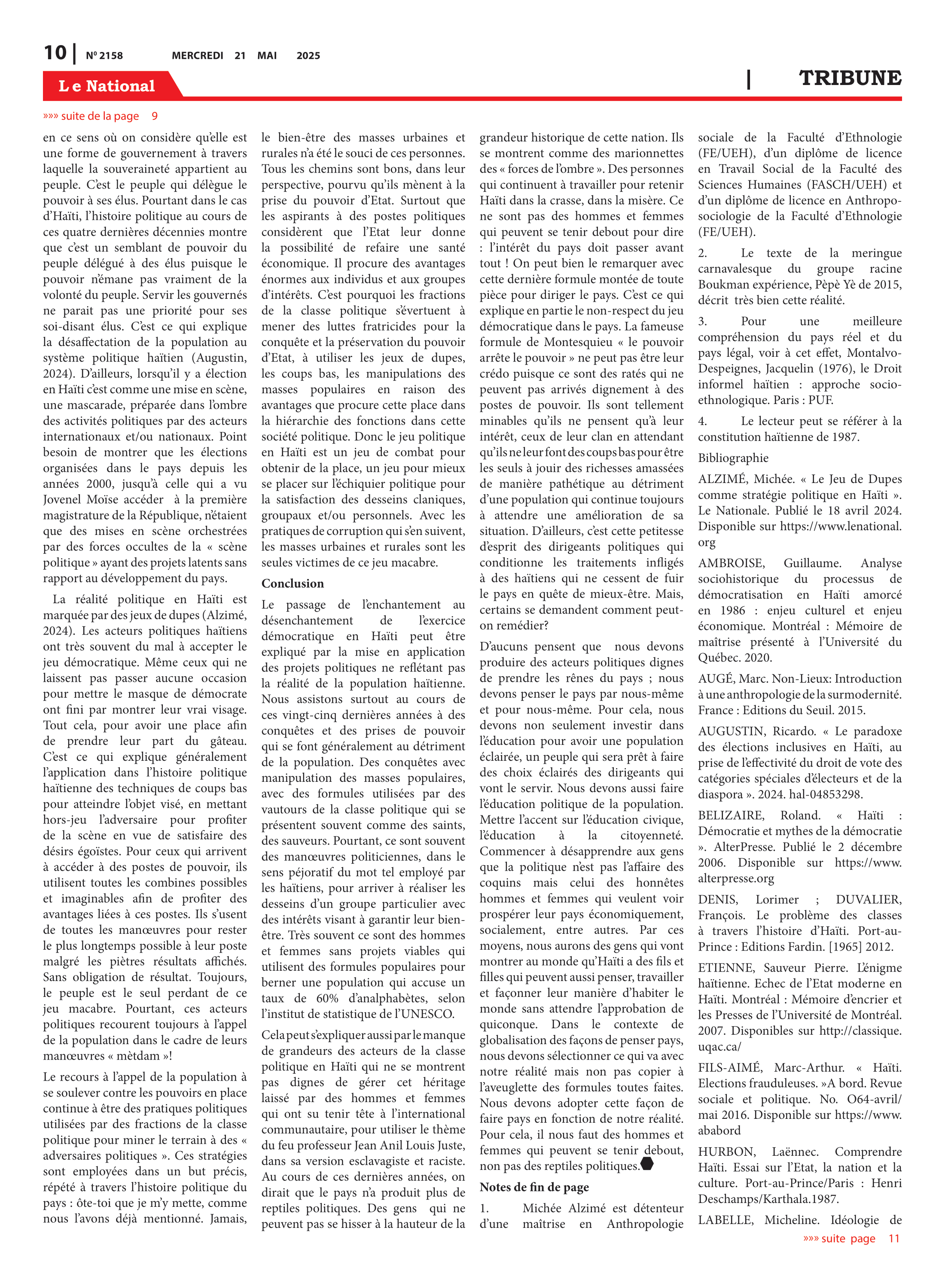 Page 10 de l'édition 2158