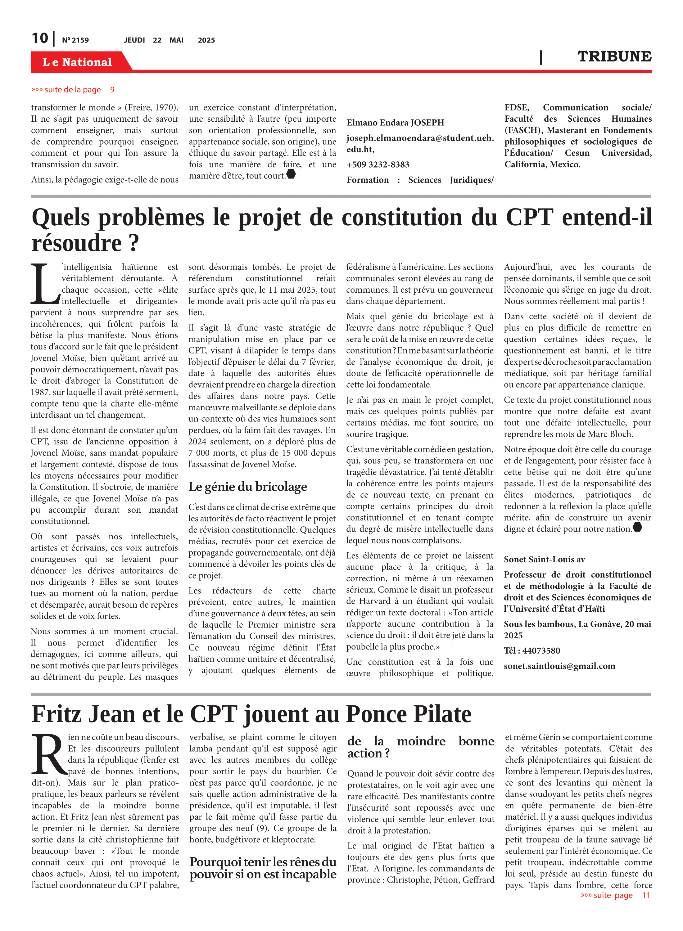 Page 10 de l'édition 2159