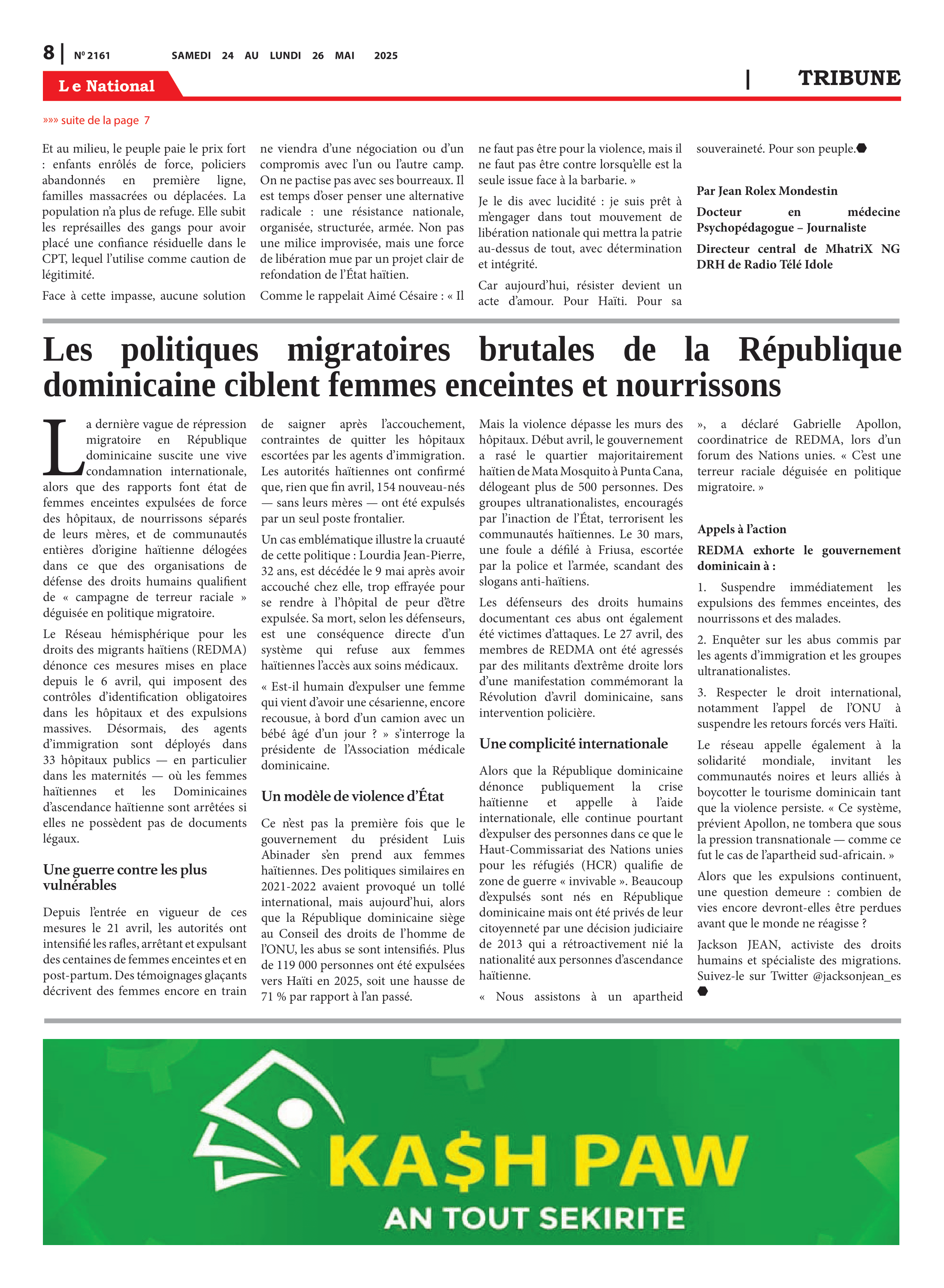 Page 8 de l'édition 2161