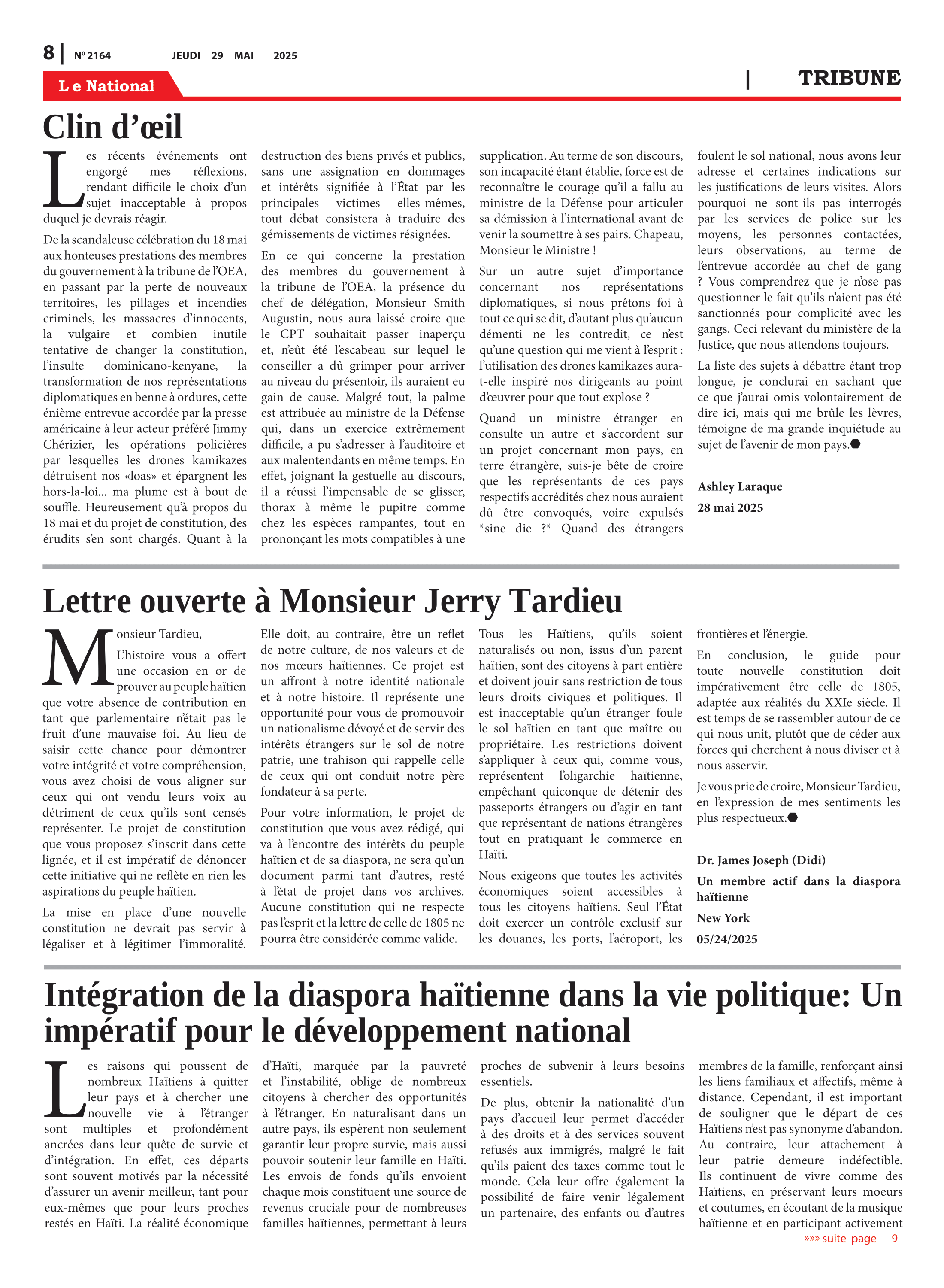 Page 8 de l'édition 2164