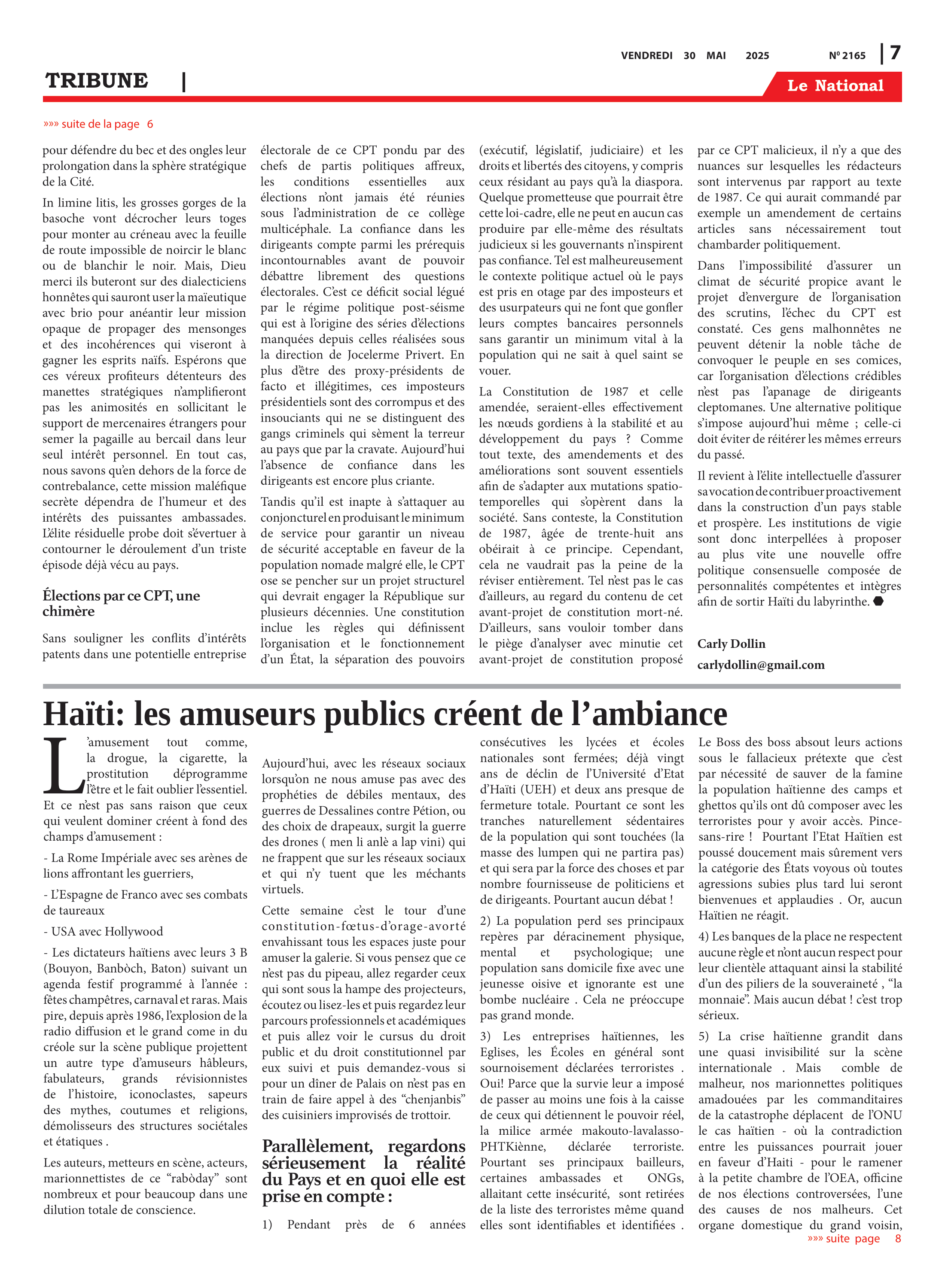 Page 7 de l'édition 2165