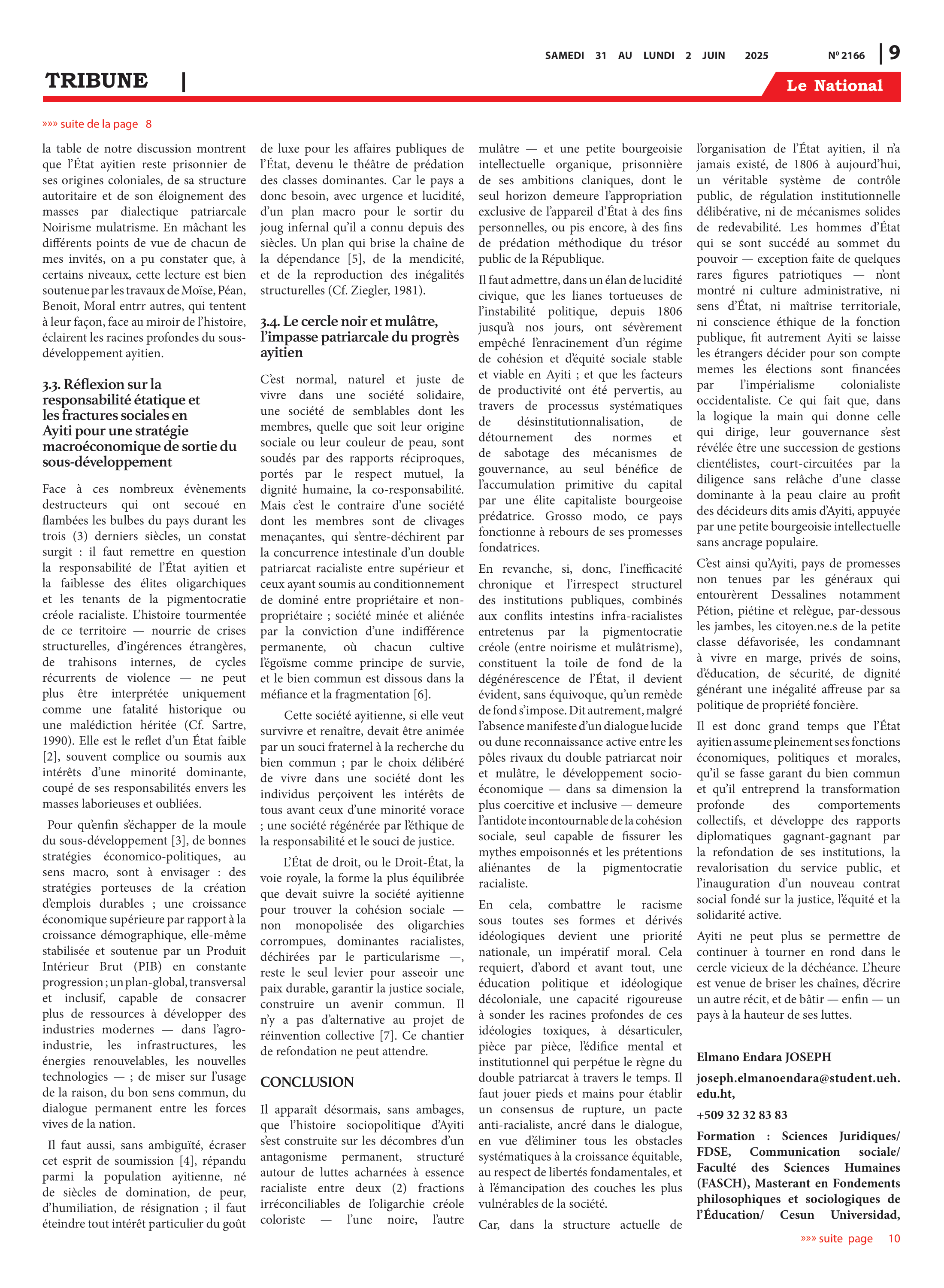Page 9 de l'édition 2166