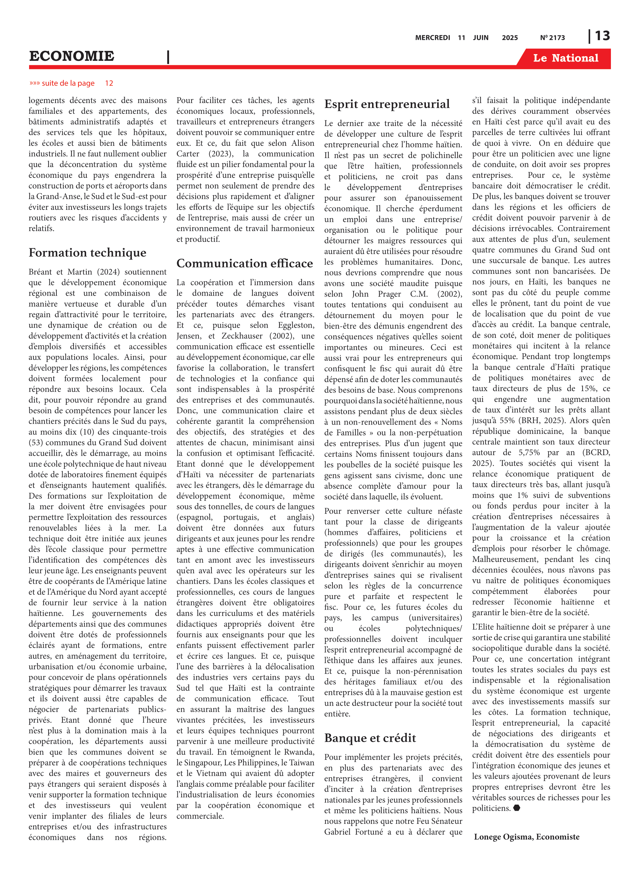 Page 13 de l'édition 2173