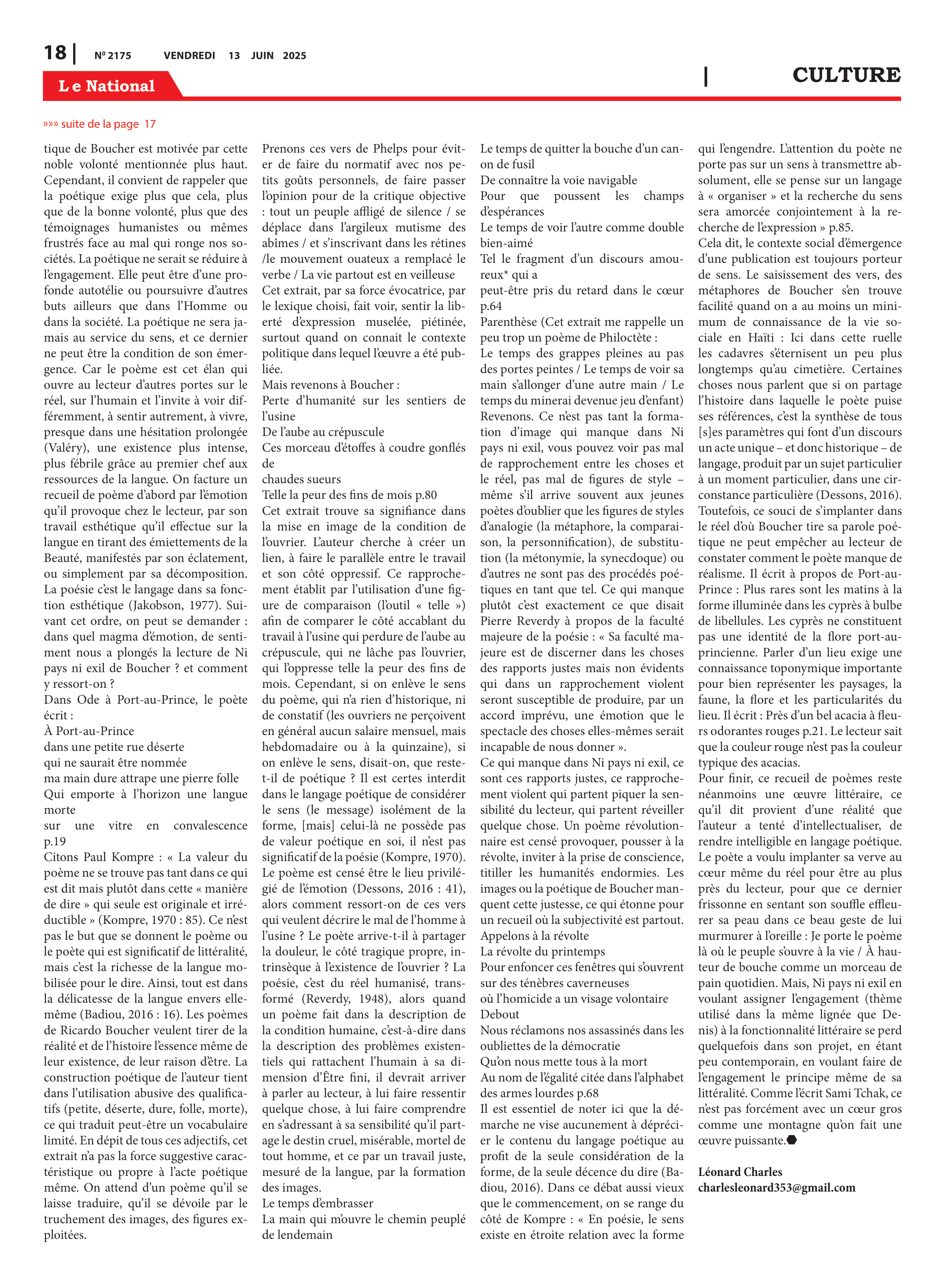 Page 18 de l'édition 2175