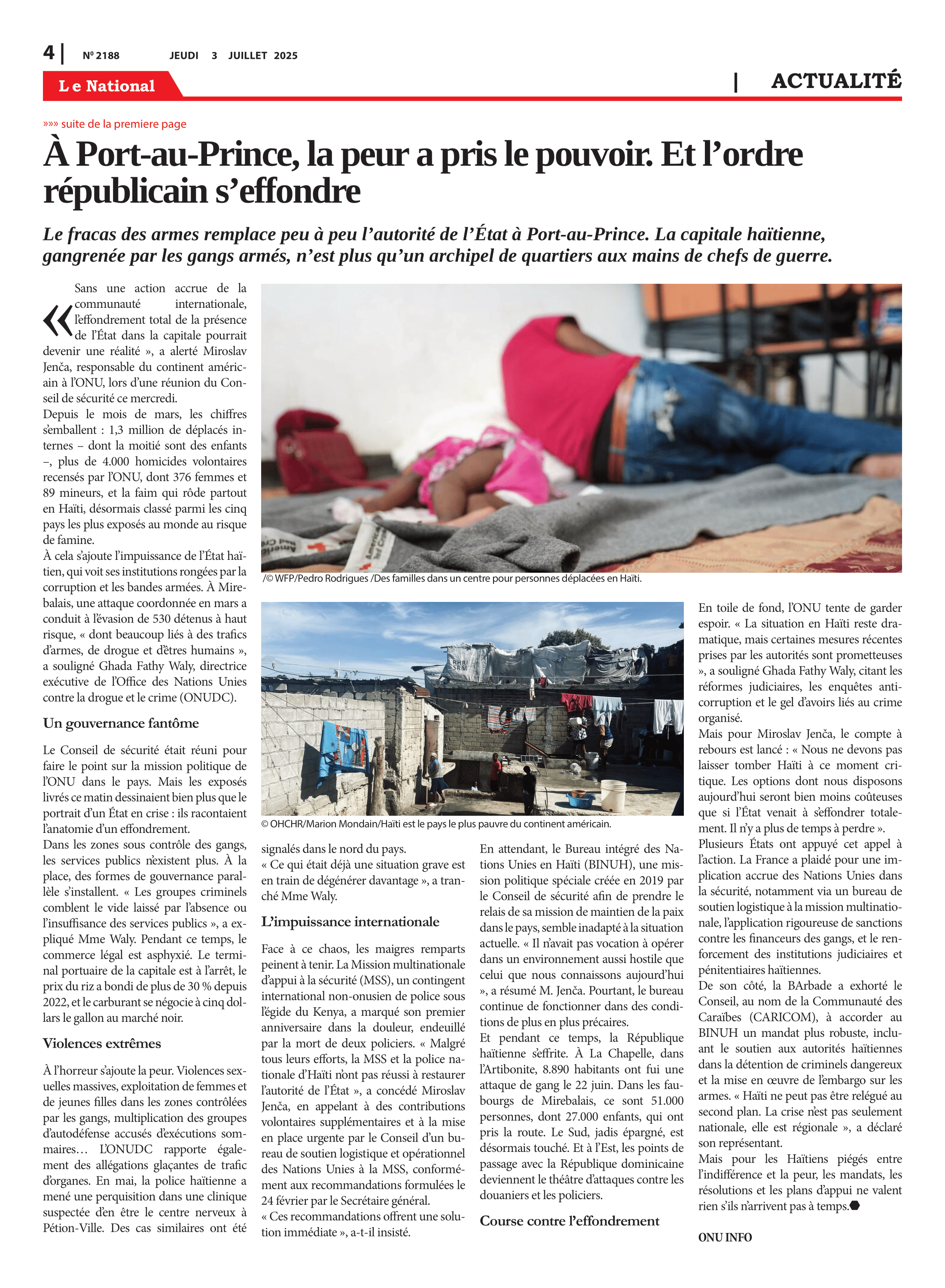 Page 4 de l'édition 2188