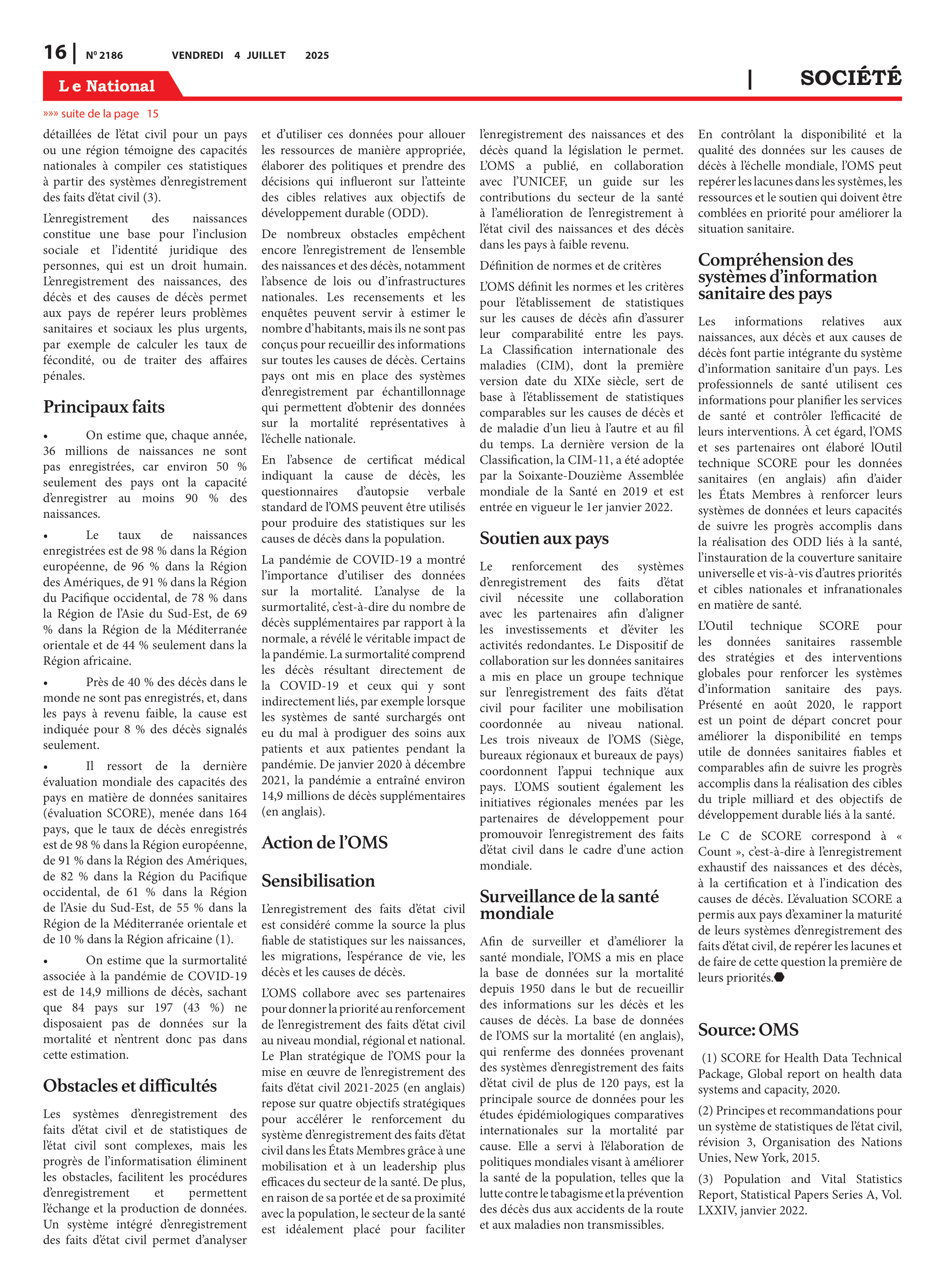 Page 16 de l'édition 2189