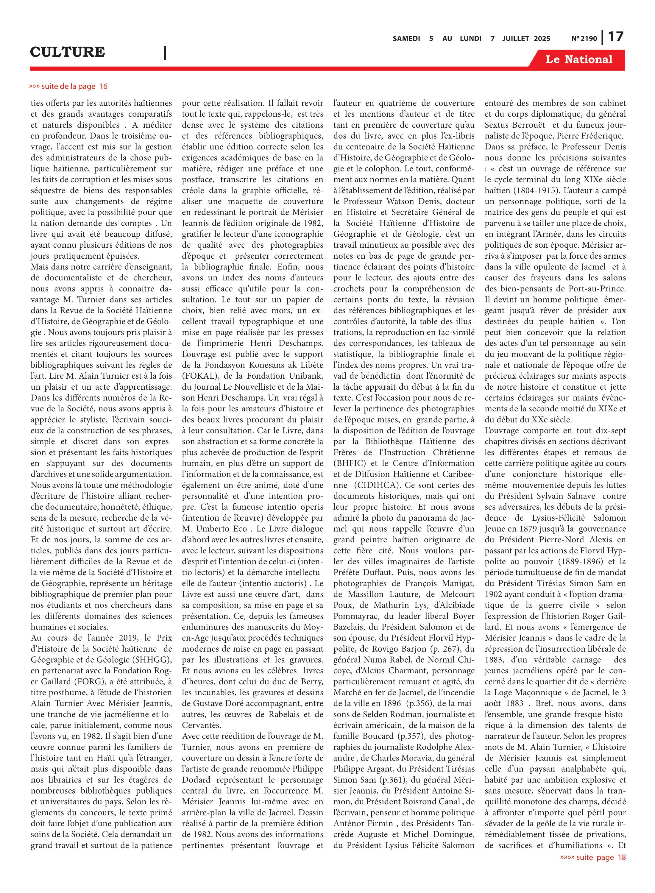 Page 17 de l'édition 2190