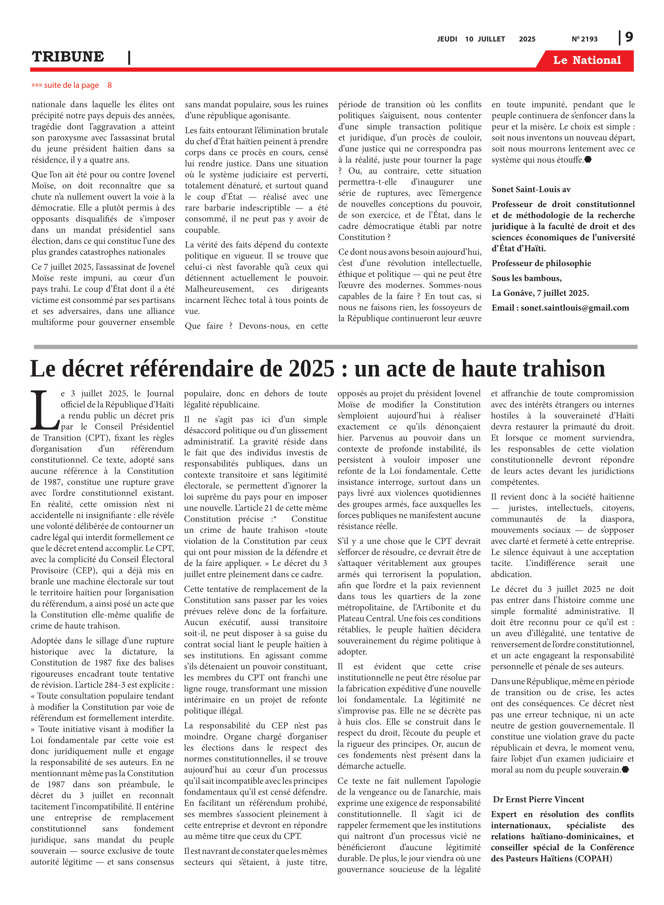Page 9 de l'édition 2193