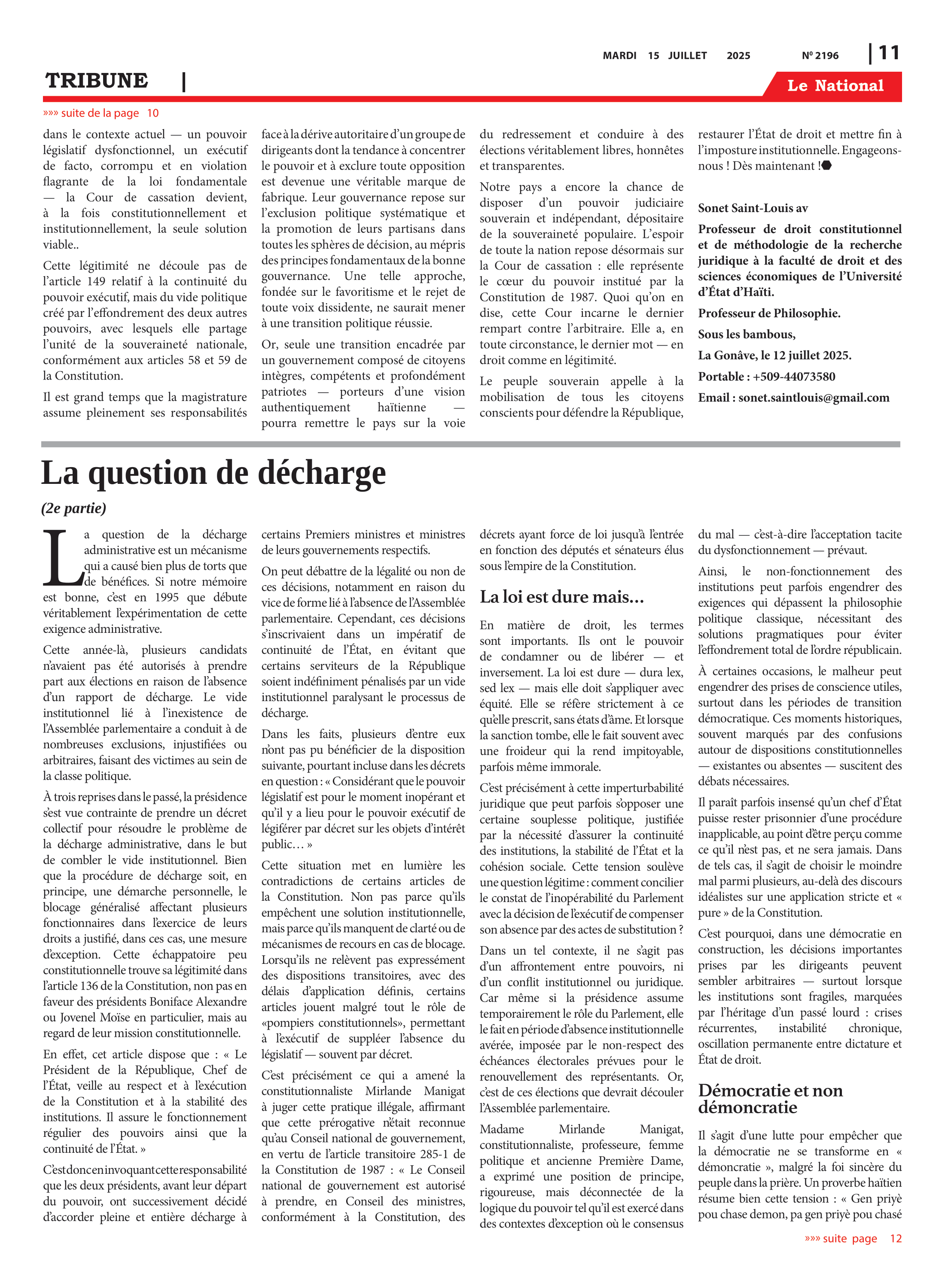 Page 11 de l'édition 2196