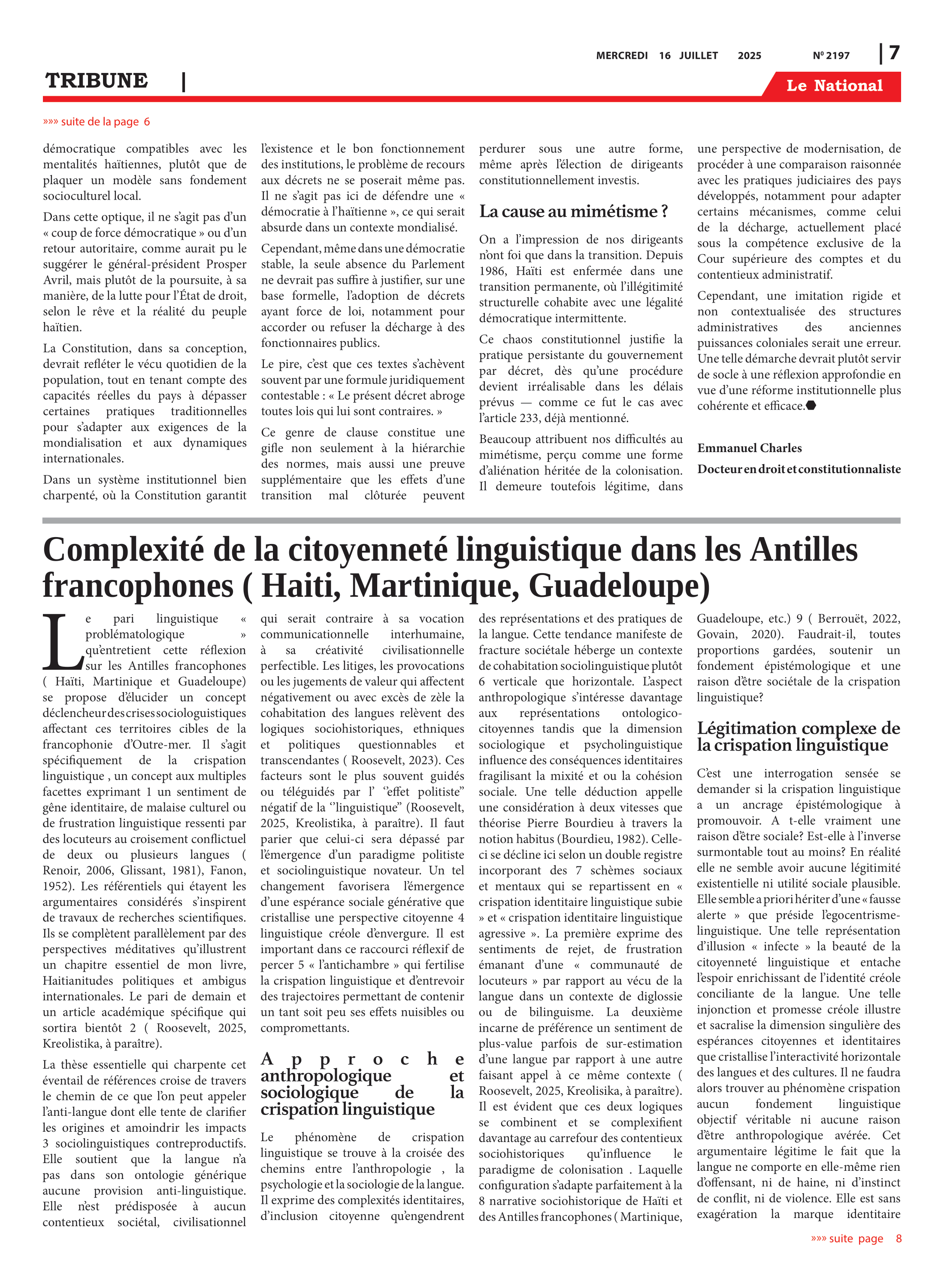 Page 7 de l'édition 2197