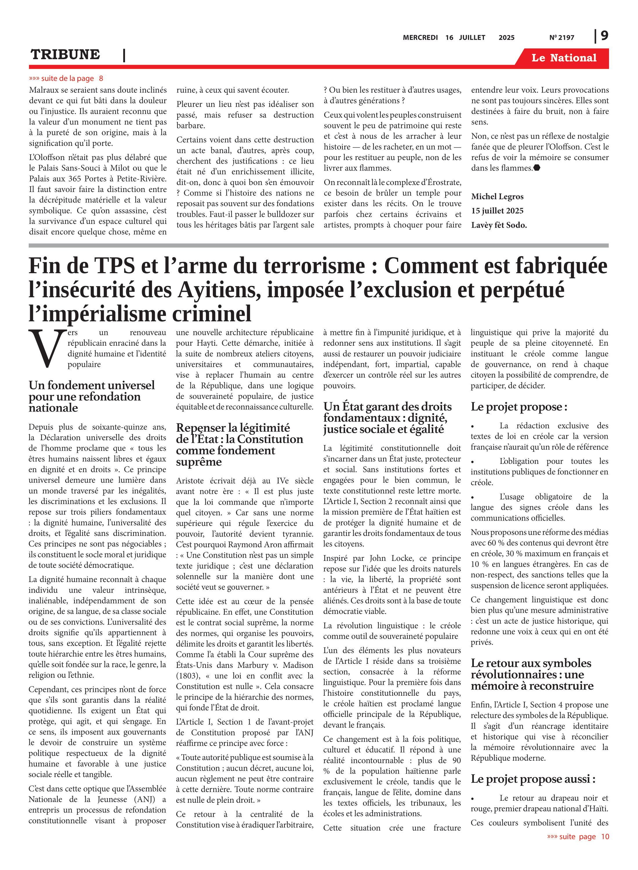 Page 9 de l'édition 2197