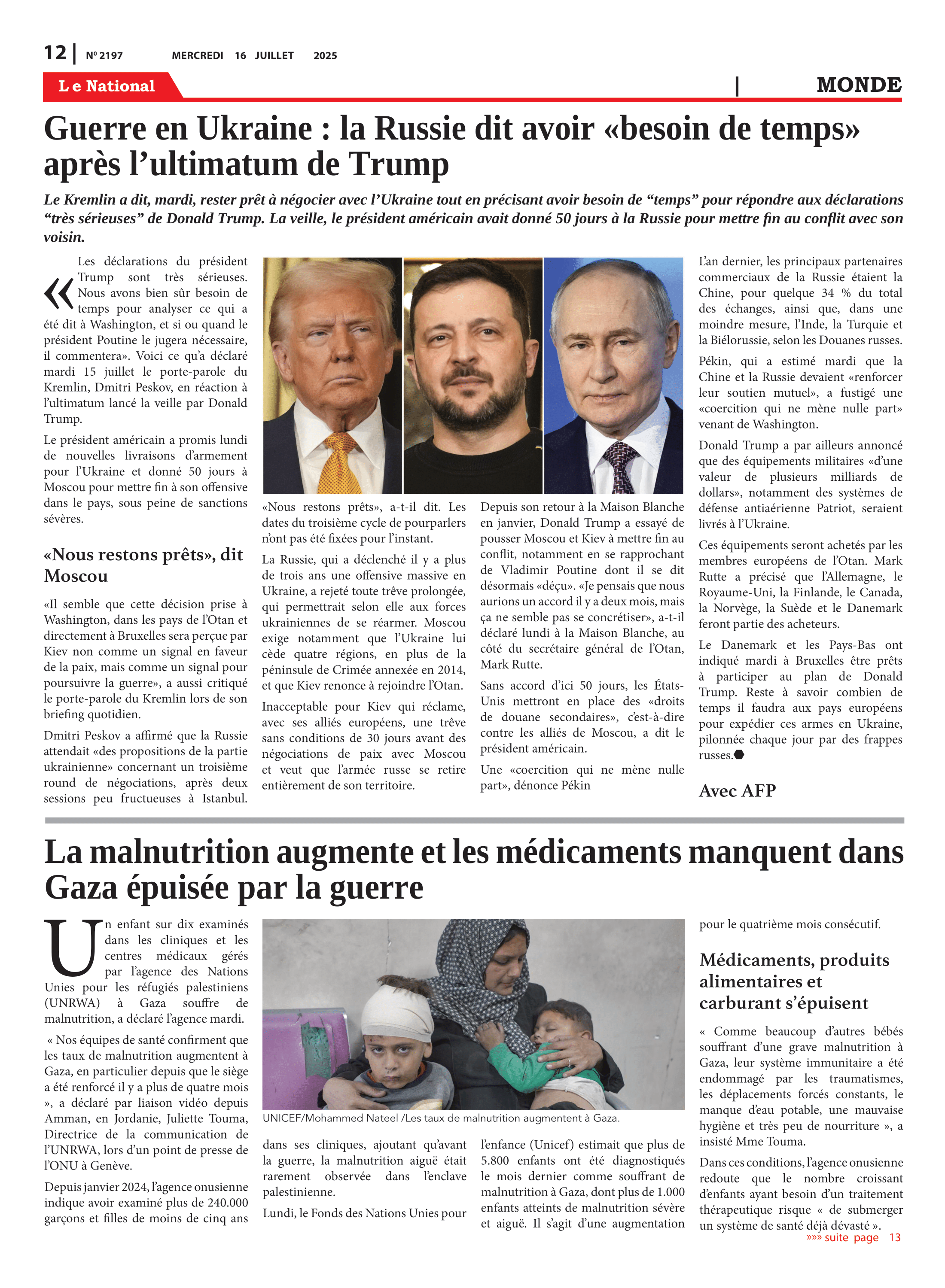 Page 12 de l'édition 2197