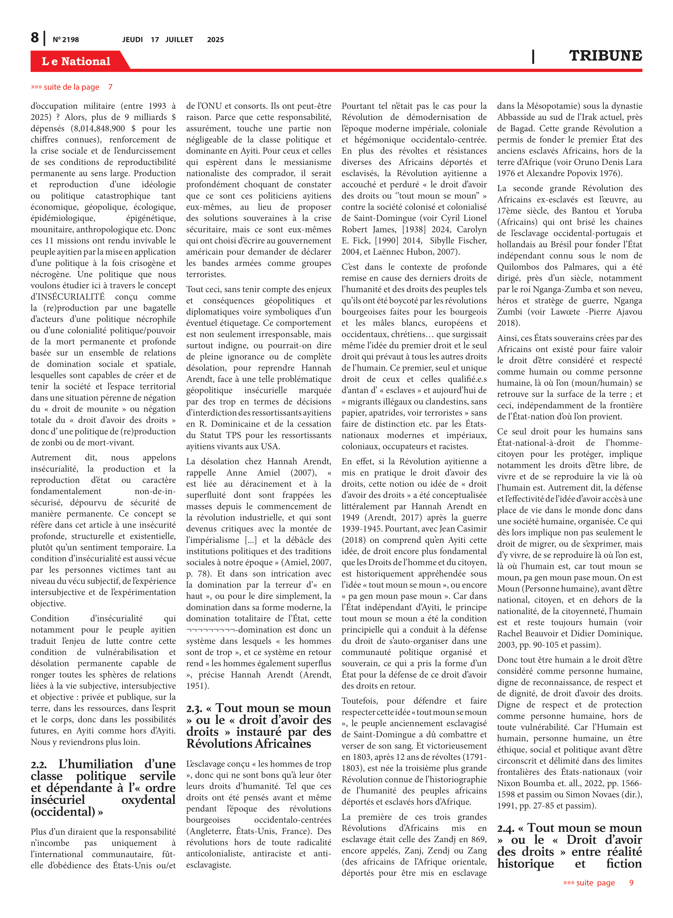Page 8 de l'édition 2198