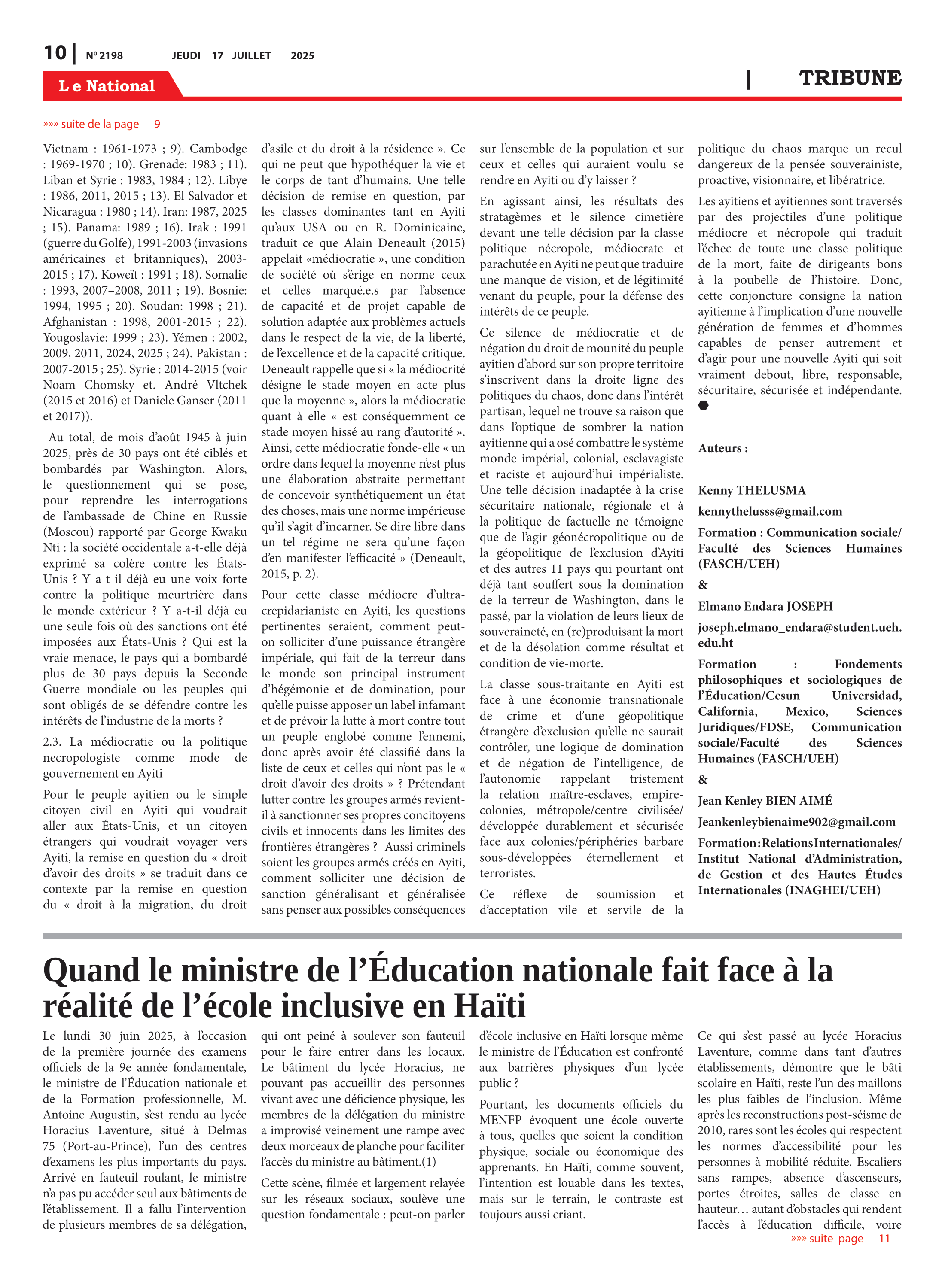 Page 10 de l'édition 2198