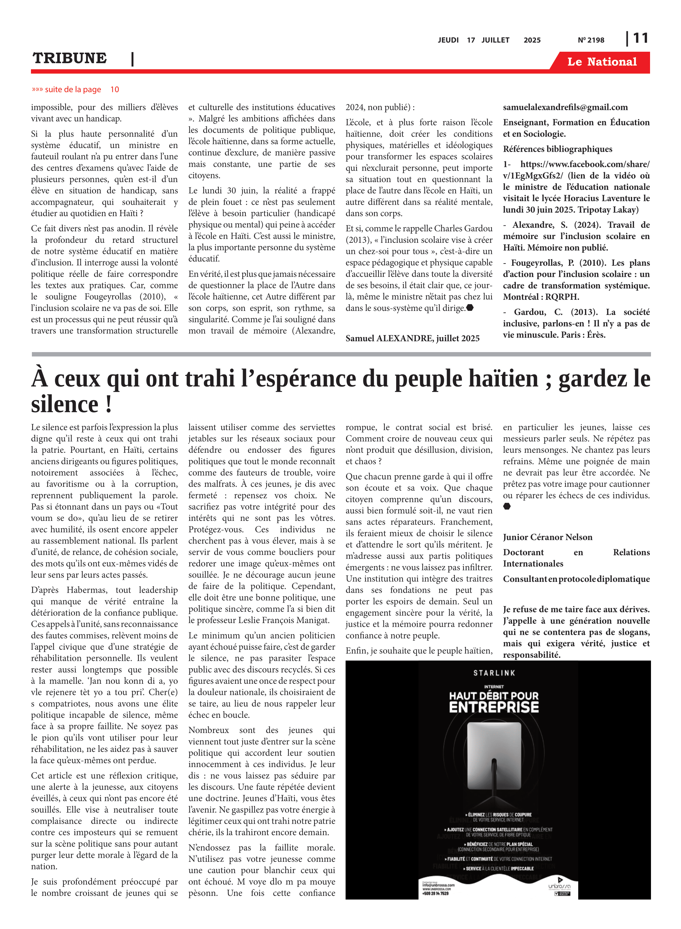 Page 11 de l'édition 2198