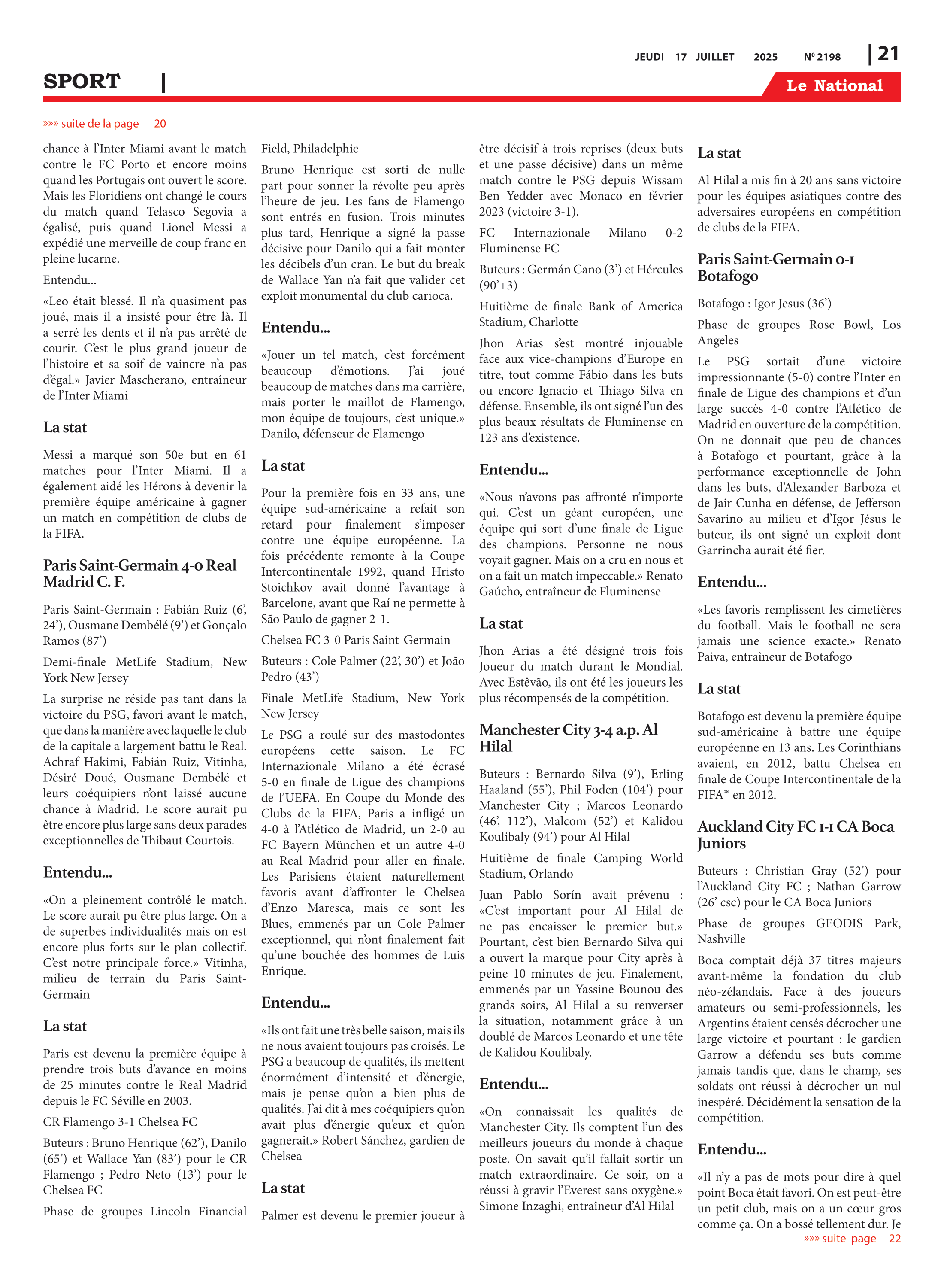 Page 21 de l'édition 2198