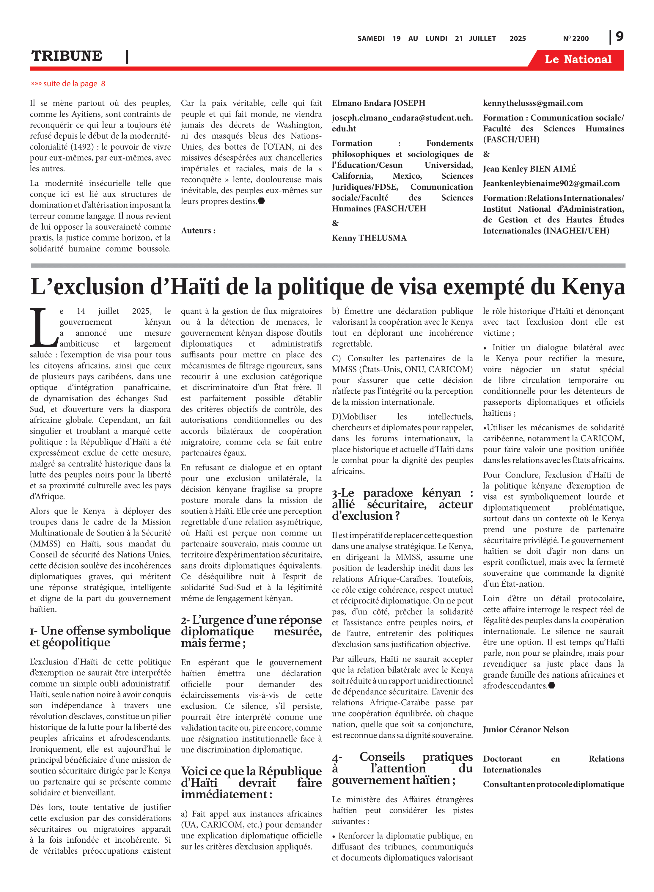 Page 9 de l'édition 2200