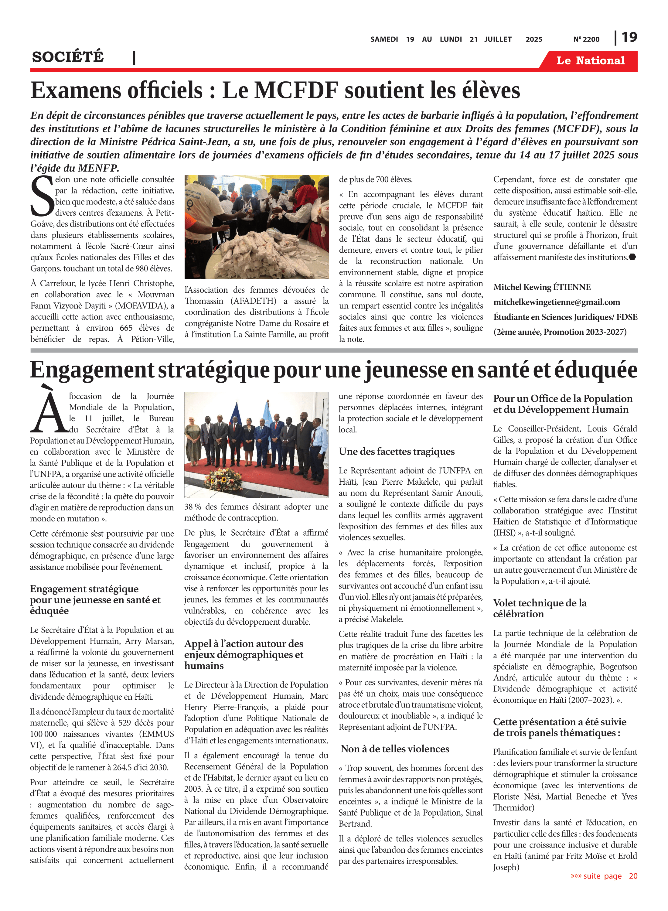 Page 19 de l'édition 2200