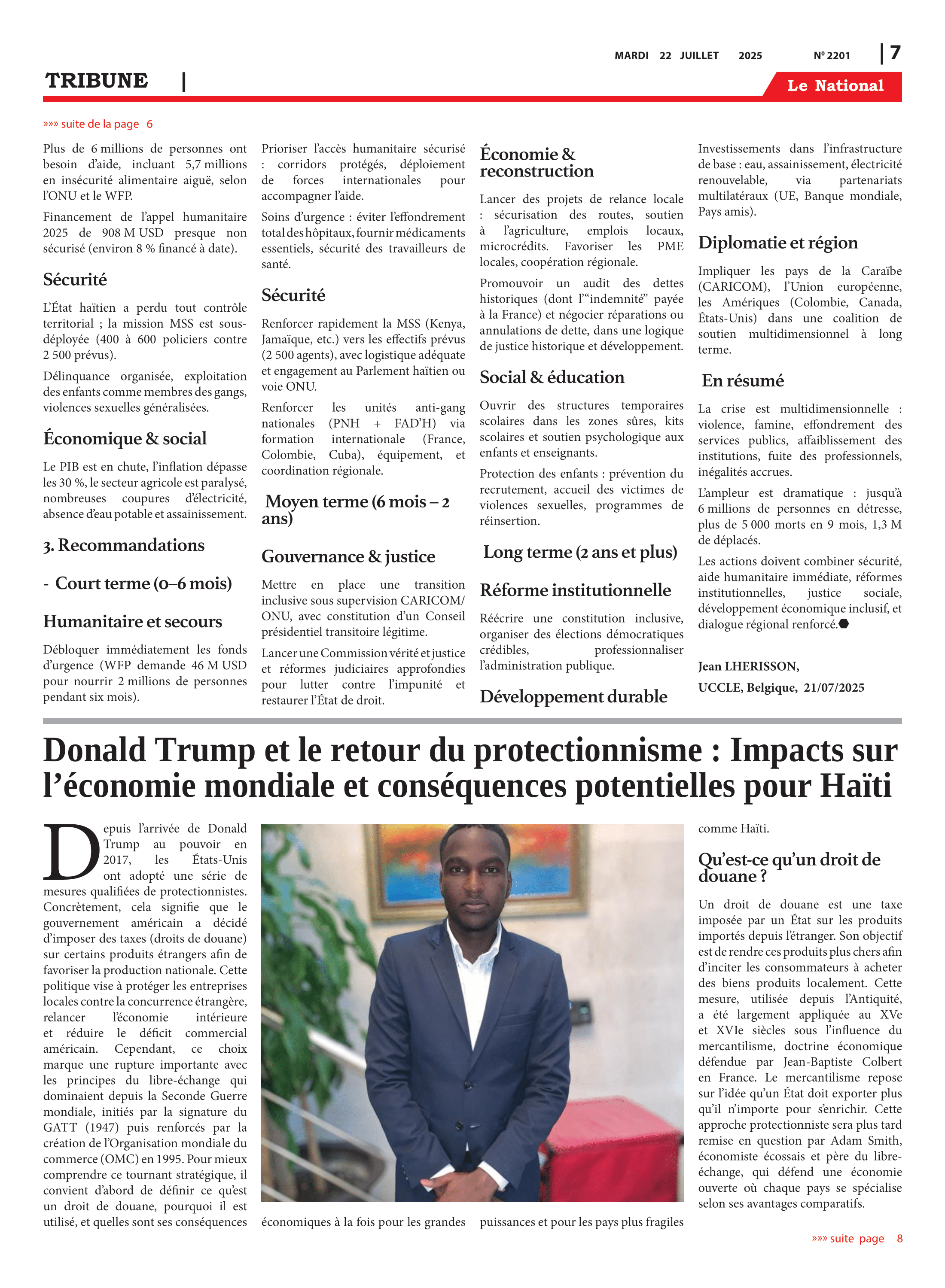 Page 7 de l'édition 2201