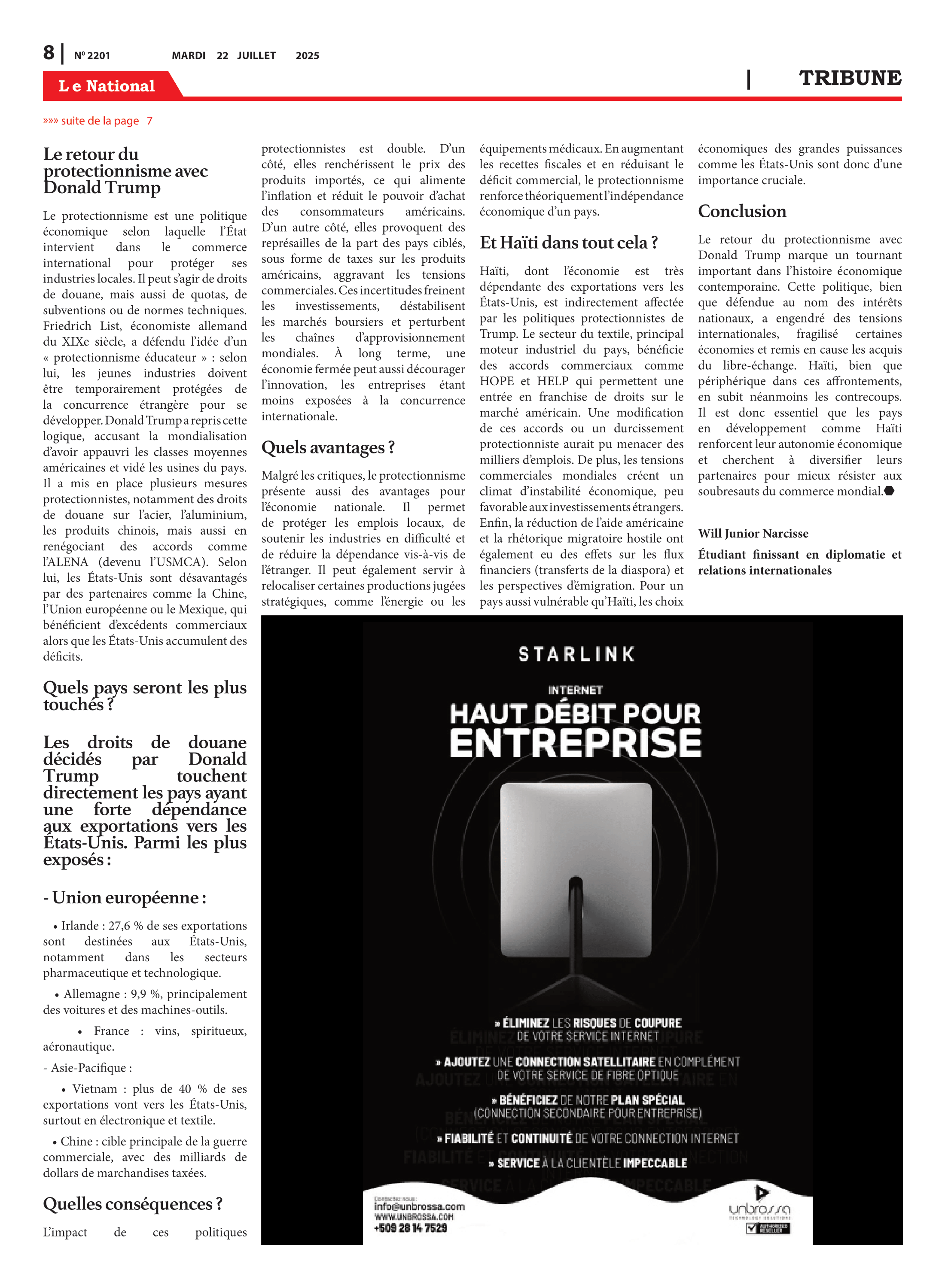 Page 8 de l'édition 2201