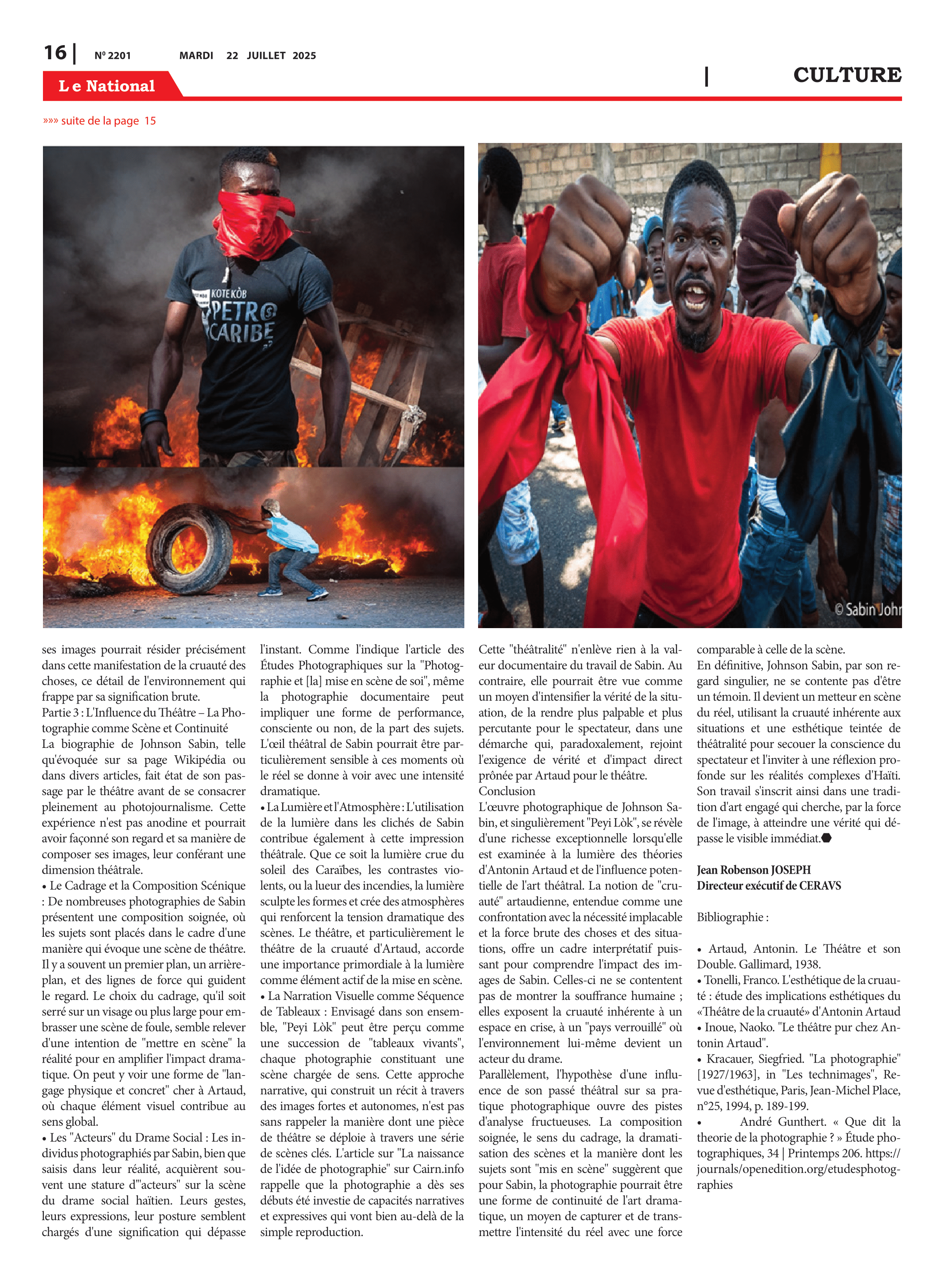 Page 16 de l'édition 2201