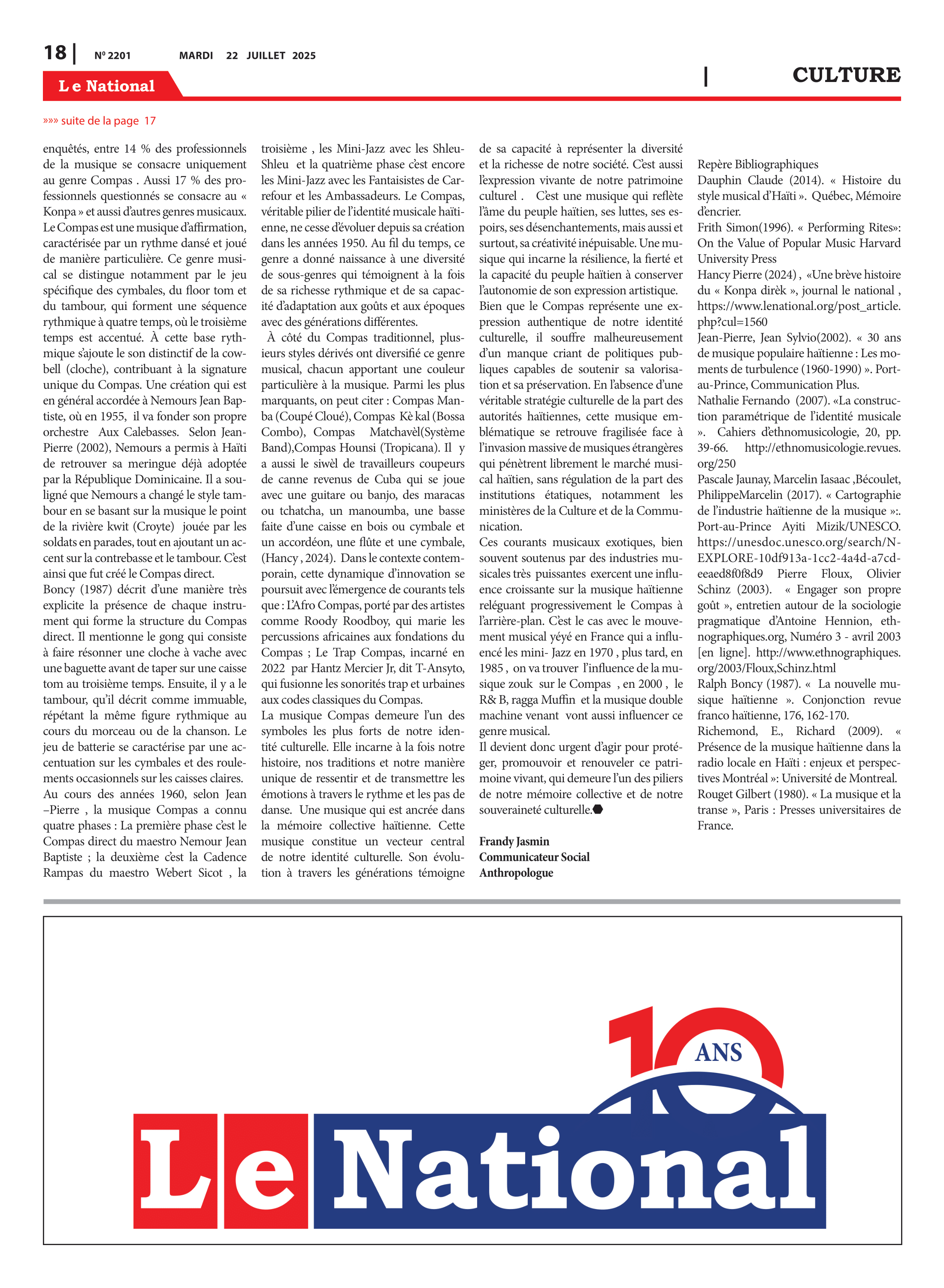 Page 18 de l'édition 2201
