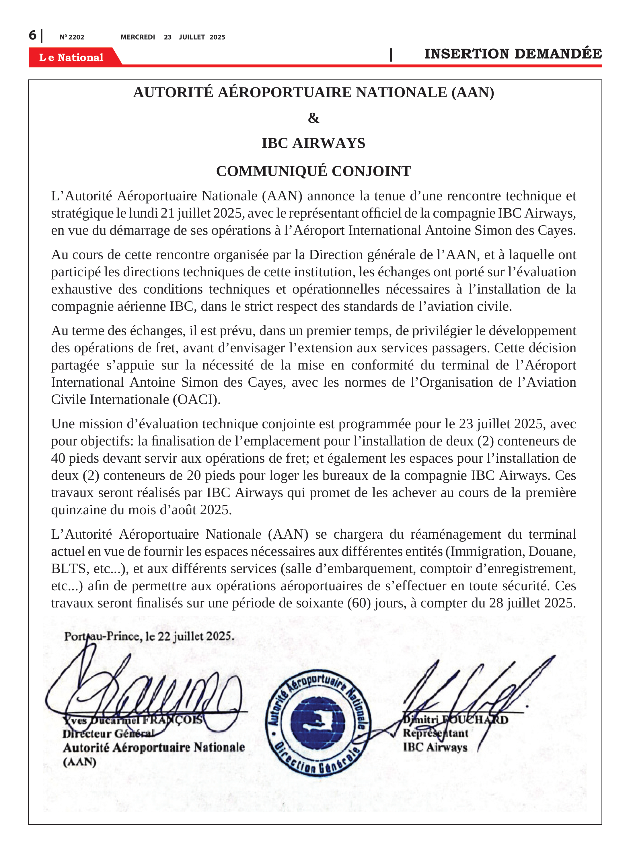 Page 6 de l'édition 2202