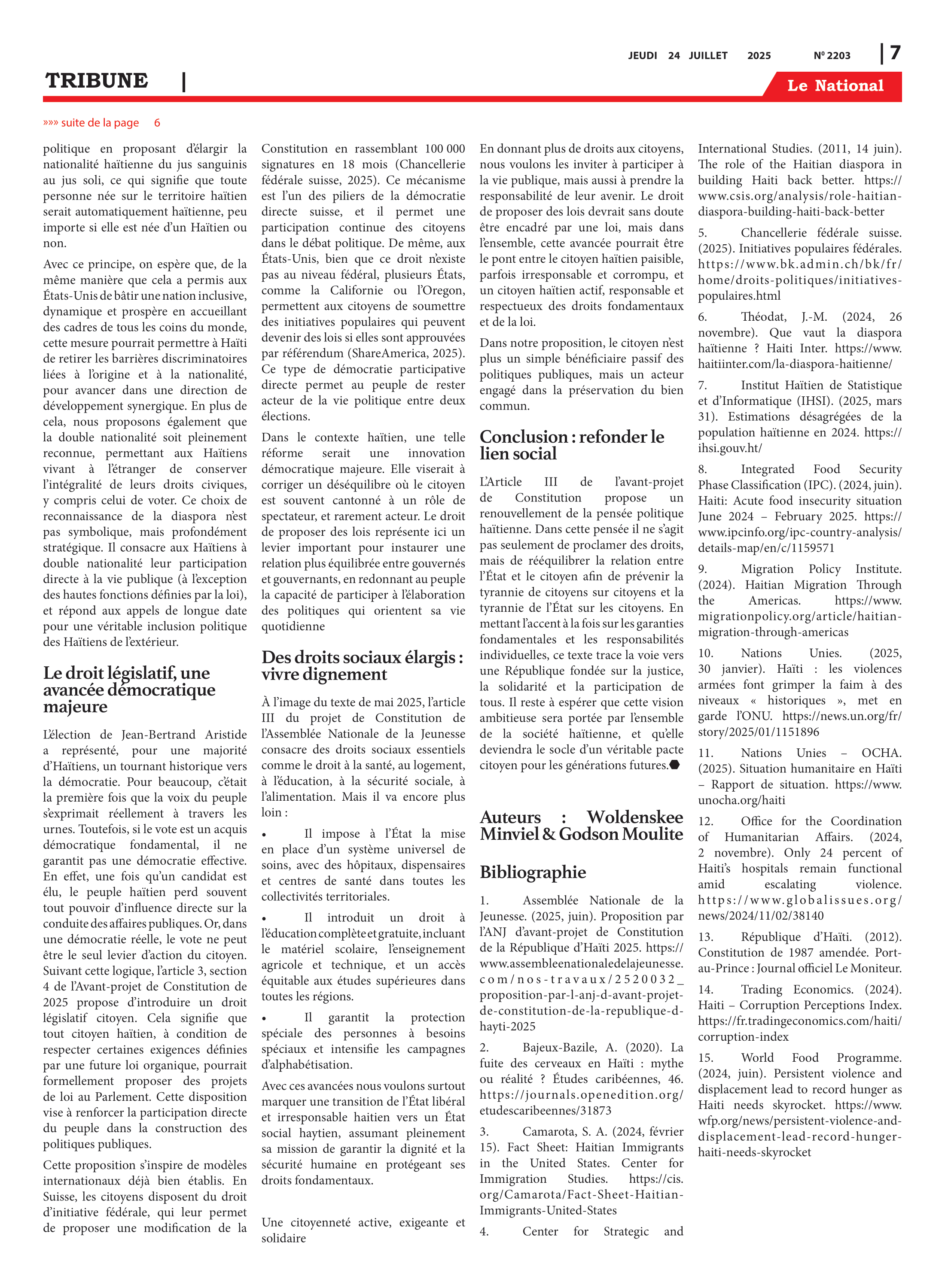 Page 8 de l'édition 2203