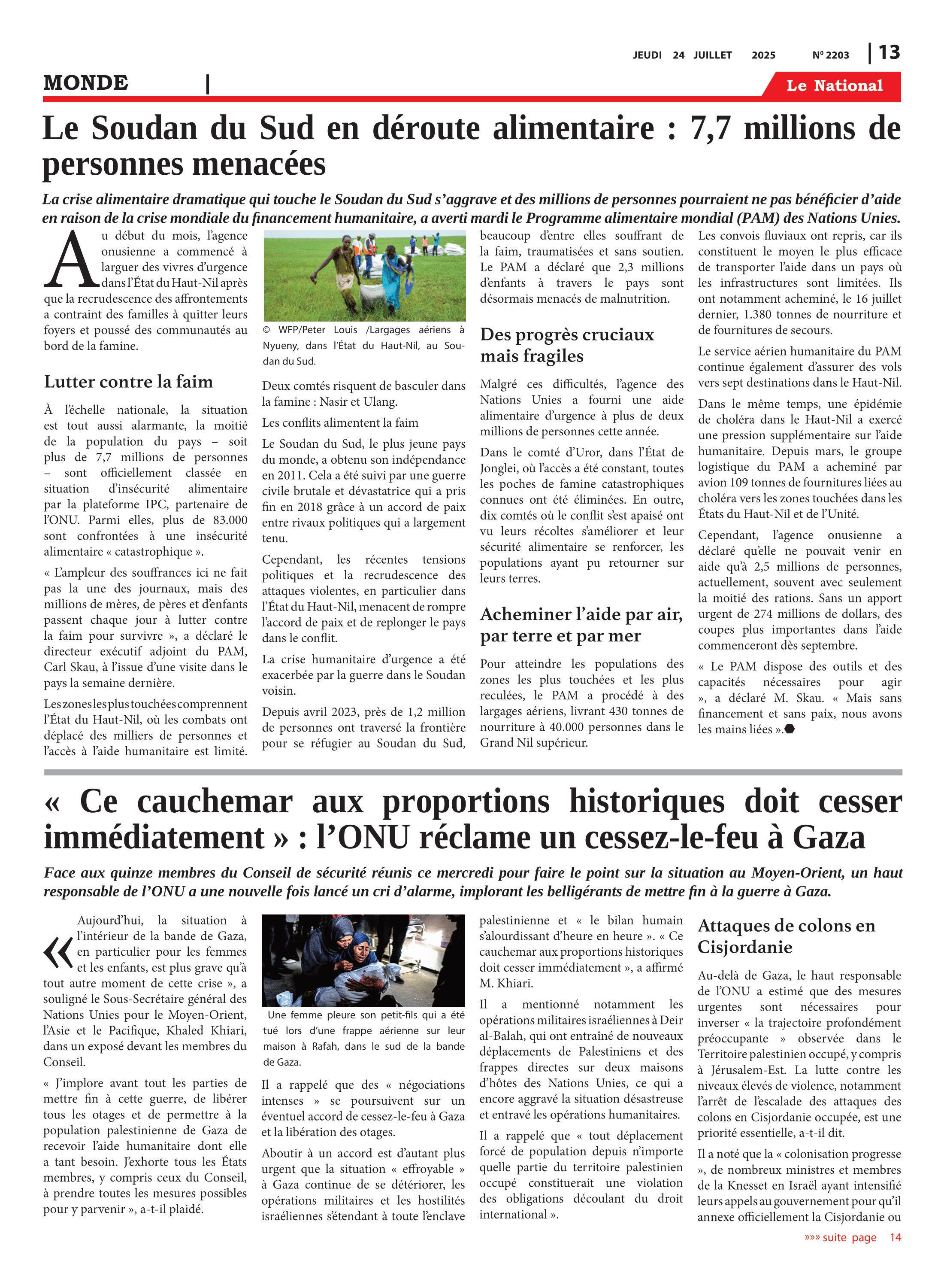 Page 14 de l'édition 2203