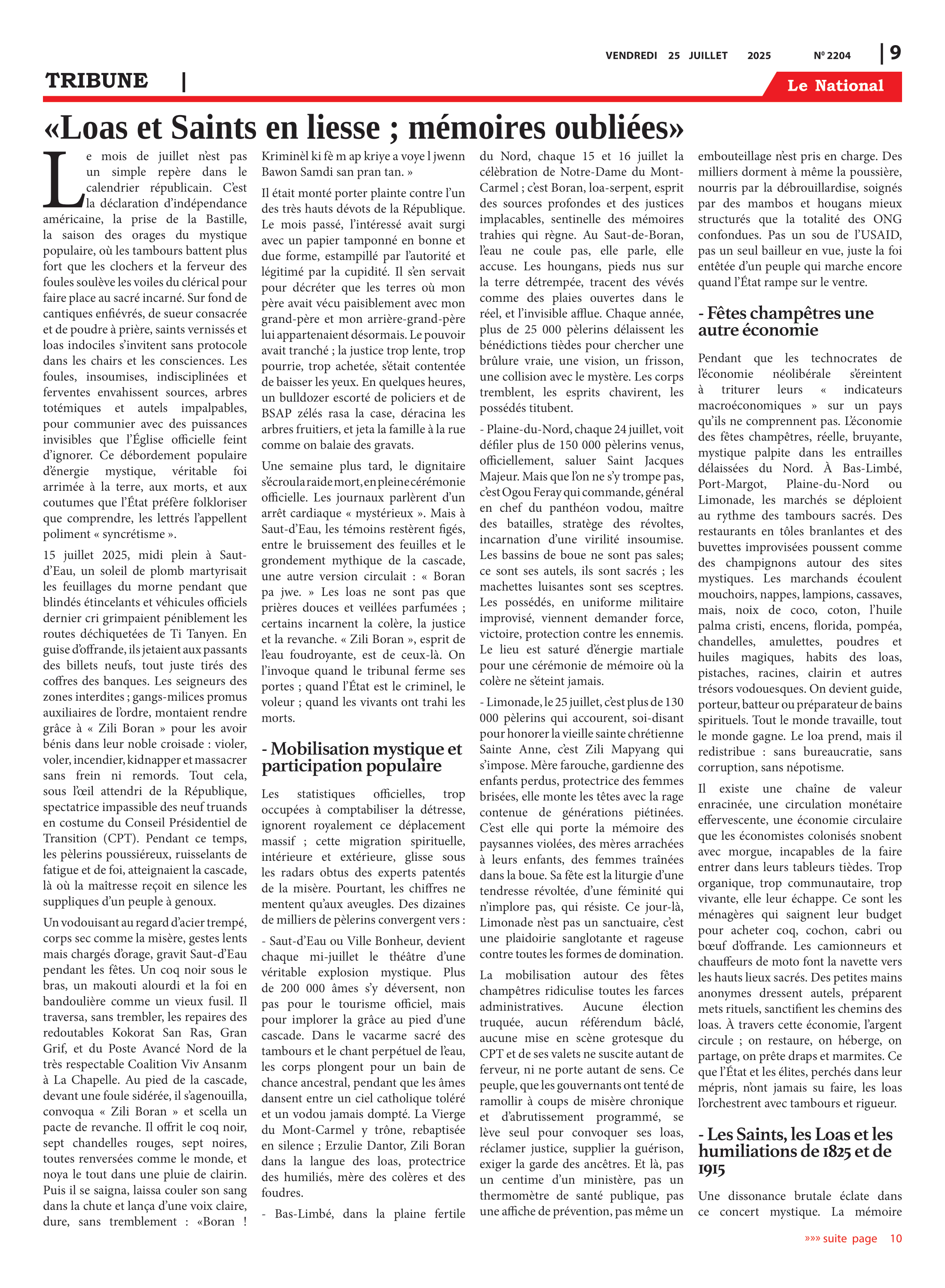 Page 9 de l'édition 2204