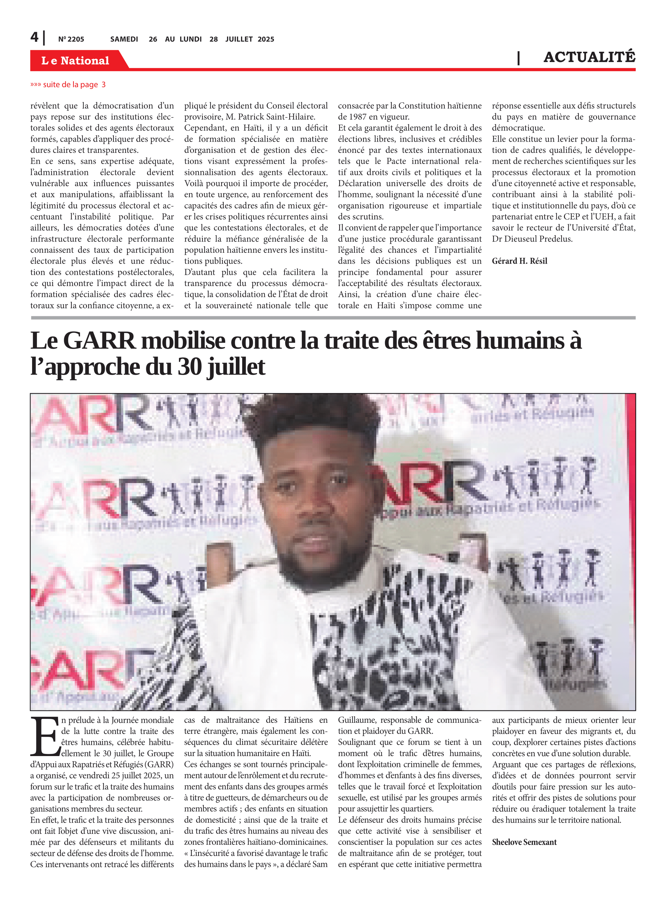 Page 4 de l'édition 2205
