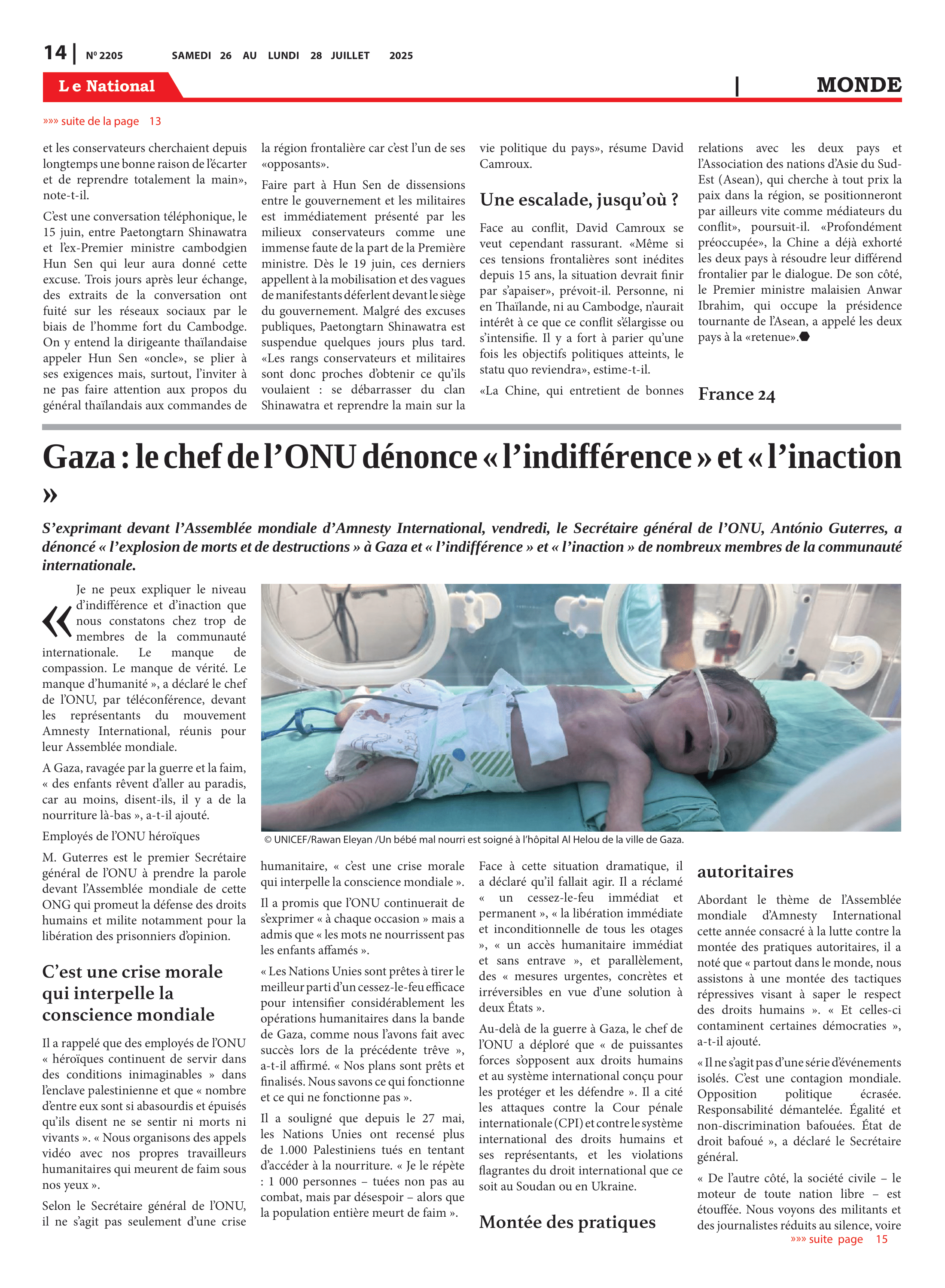 Page 14 de l'édition 2205