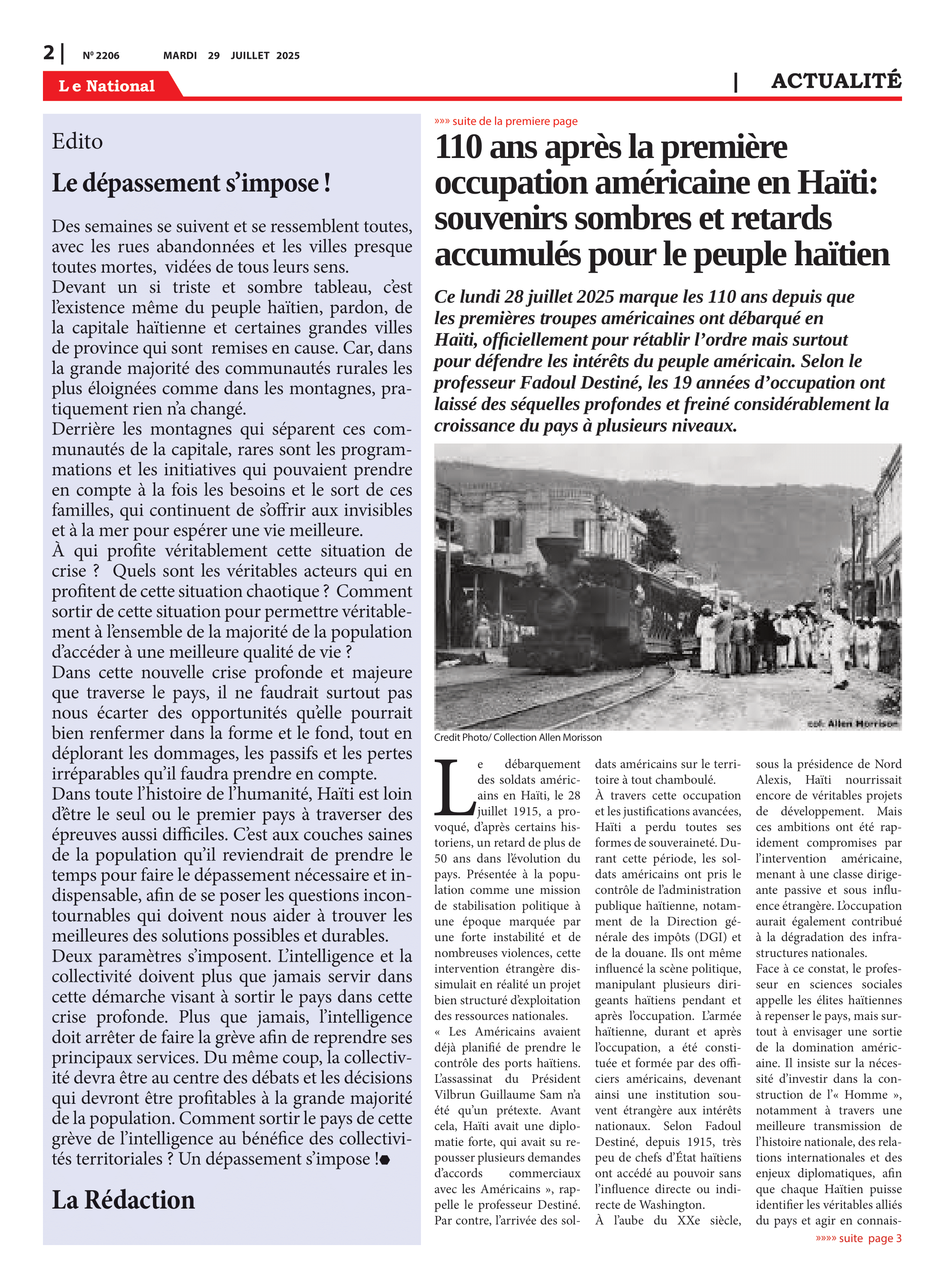 Page 2 de l'édition 2206