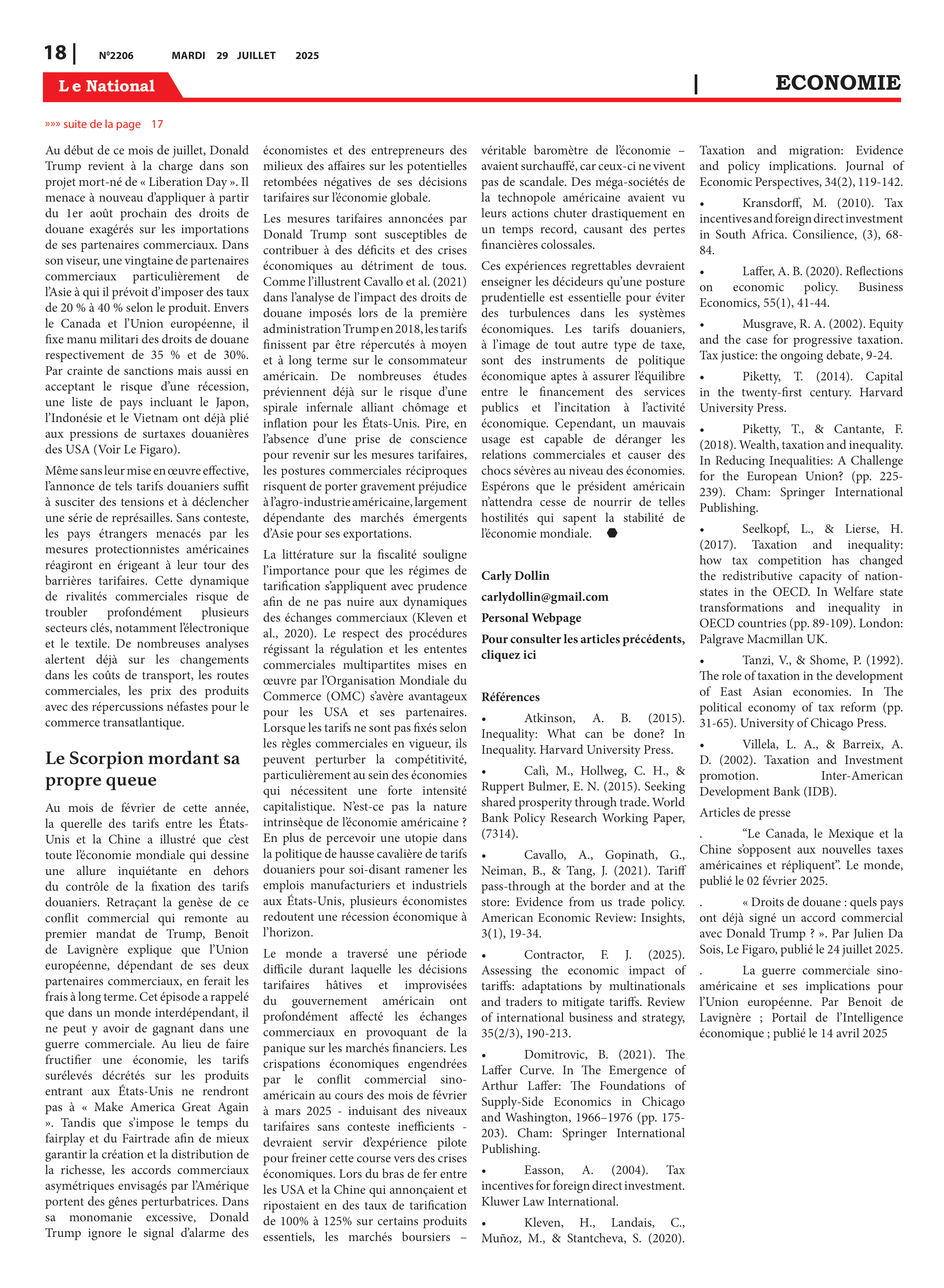 Page 18 de l'édition 2206