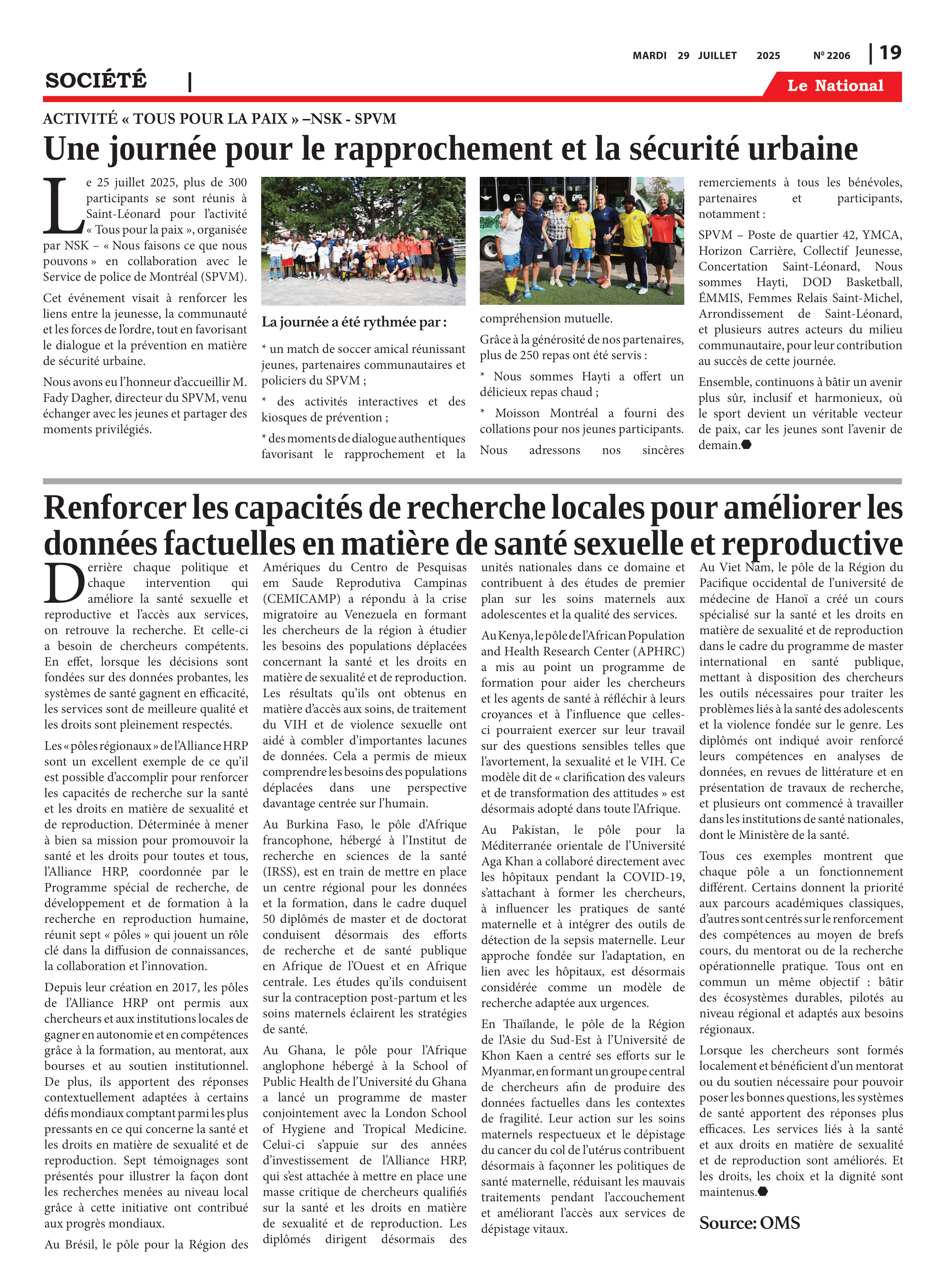 Page 19 de l'édition 2206