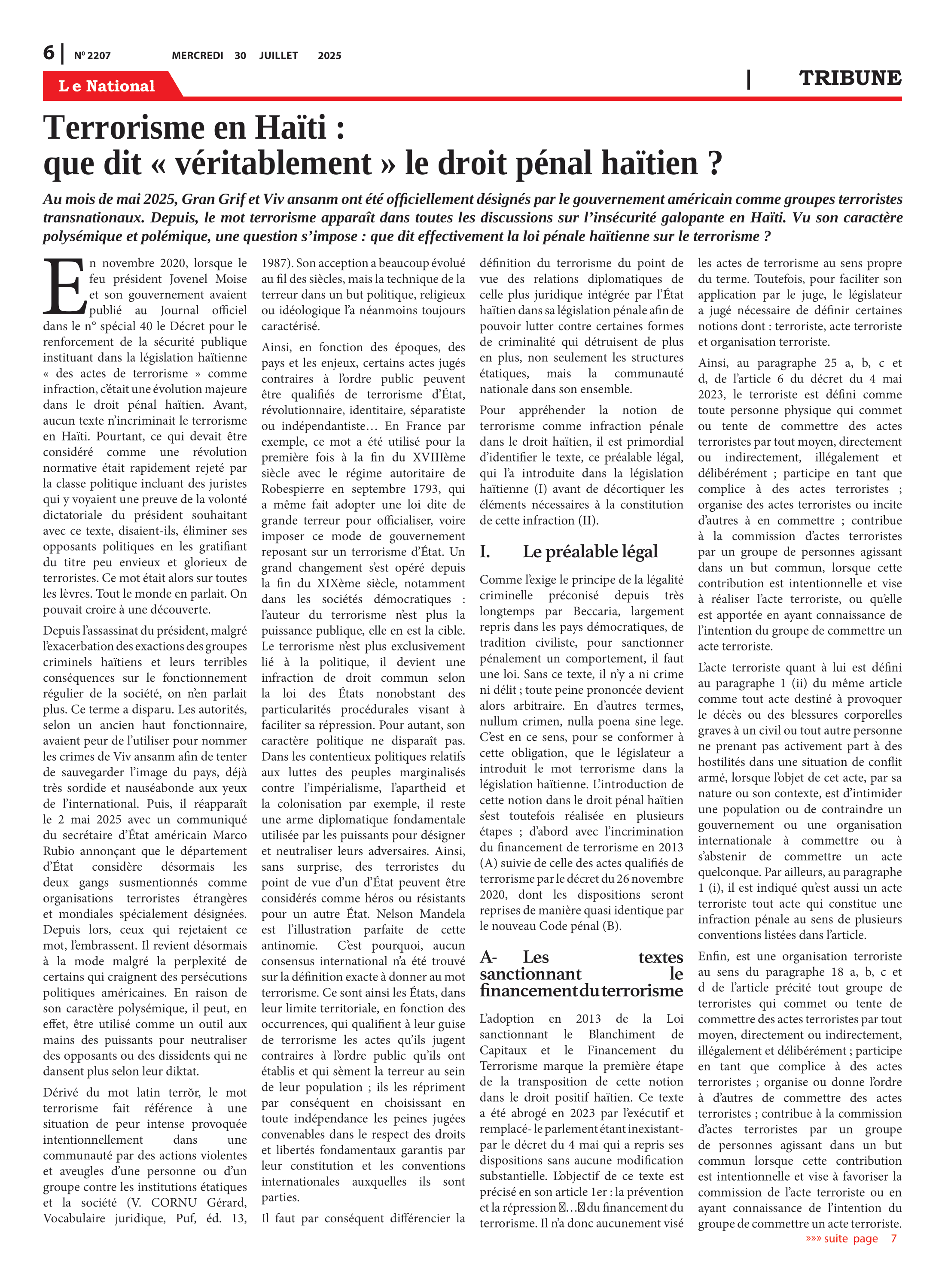 Page 6 de l'édition 2207
