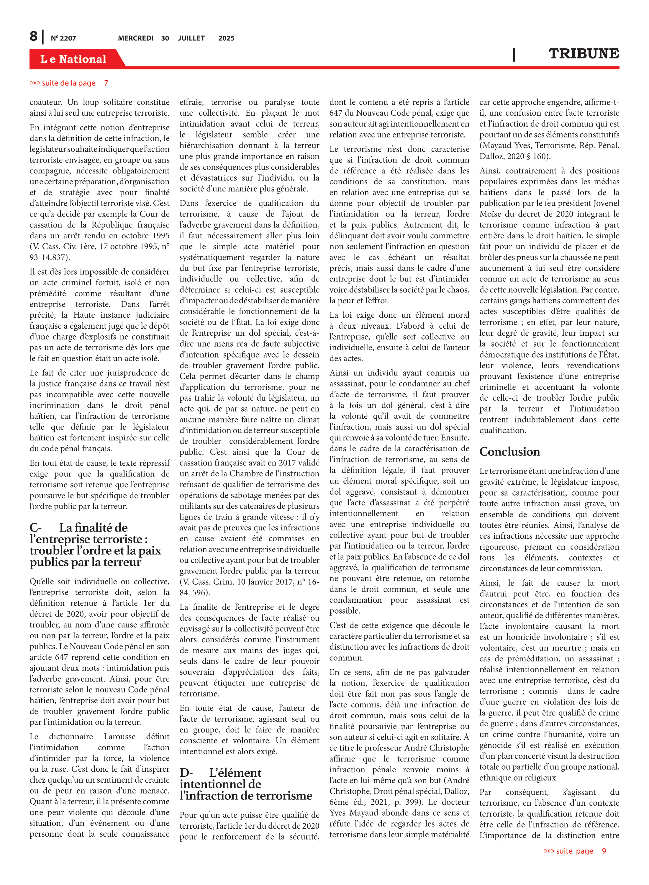 Page 8 de l'édition 2207